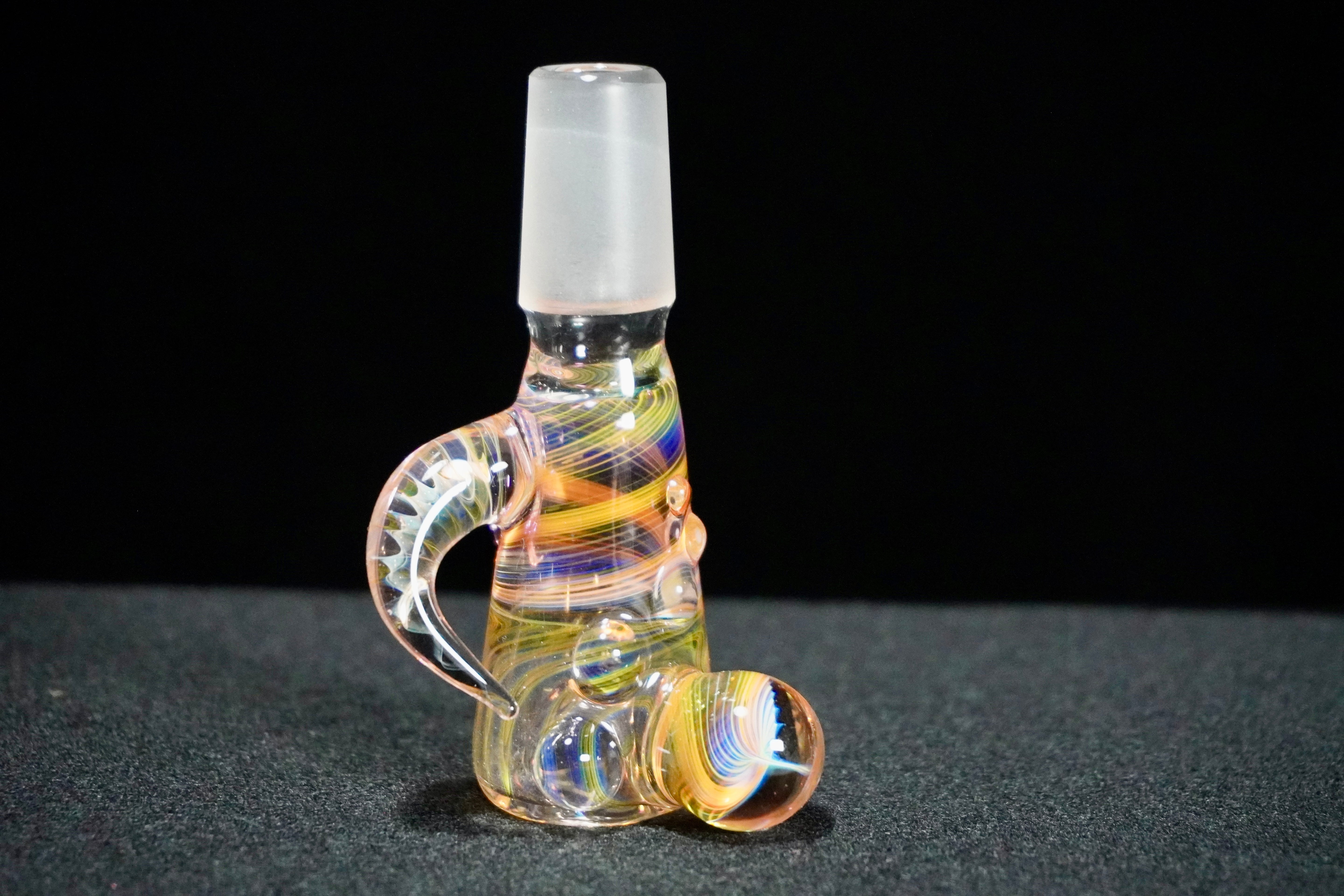 B$ Glass Fumed 18mm Dubs Slide