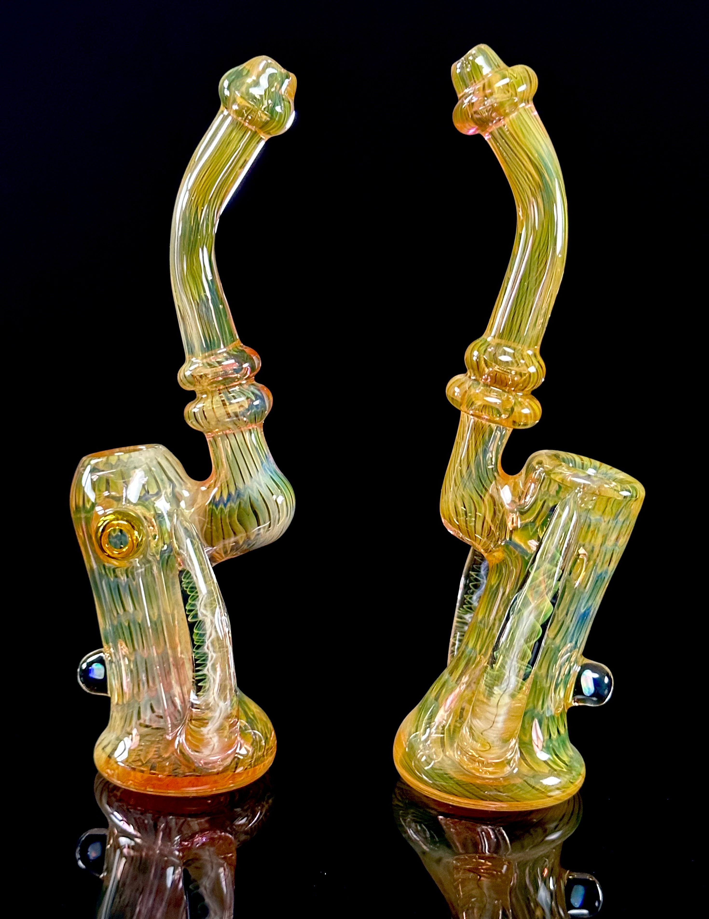 DZ Glass Fumed Wrap n Rake Bubbler