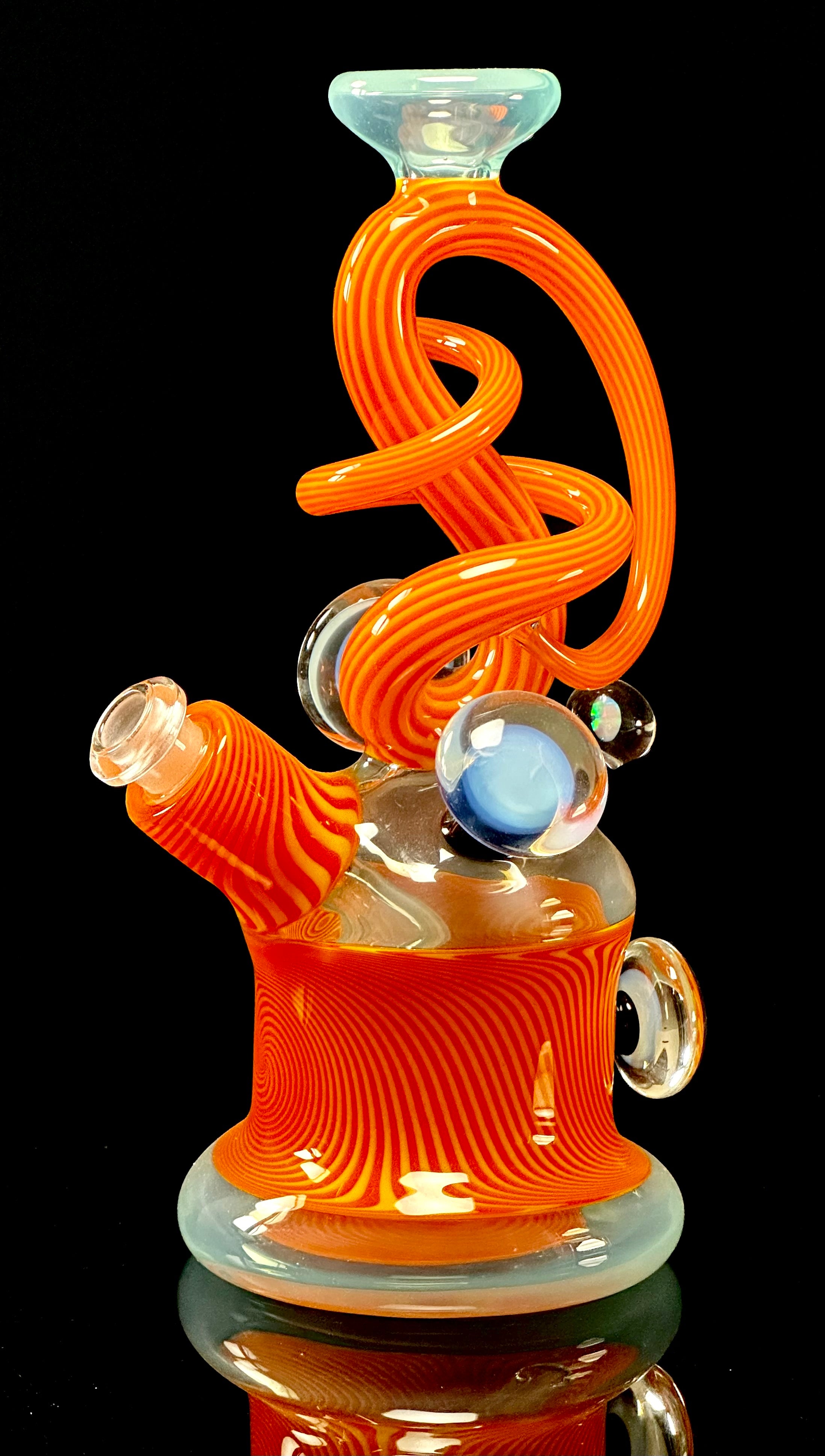 Cambria Glass Heavy Linework Swirl 10mm Rig