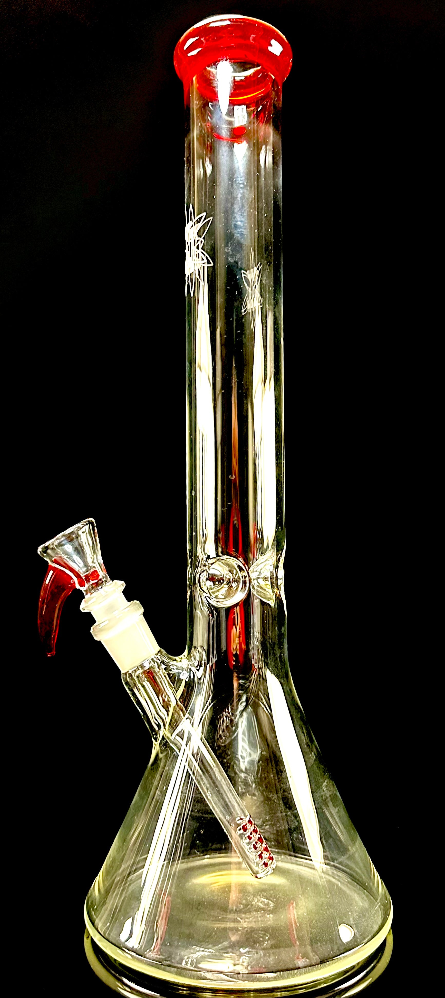 ILL Glass Elvis Red 17.5" Beaker