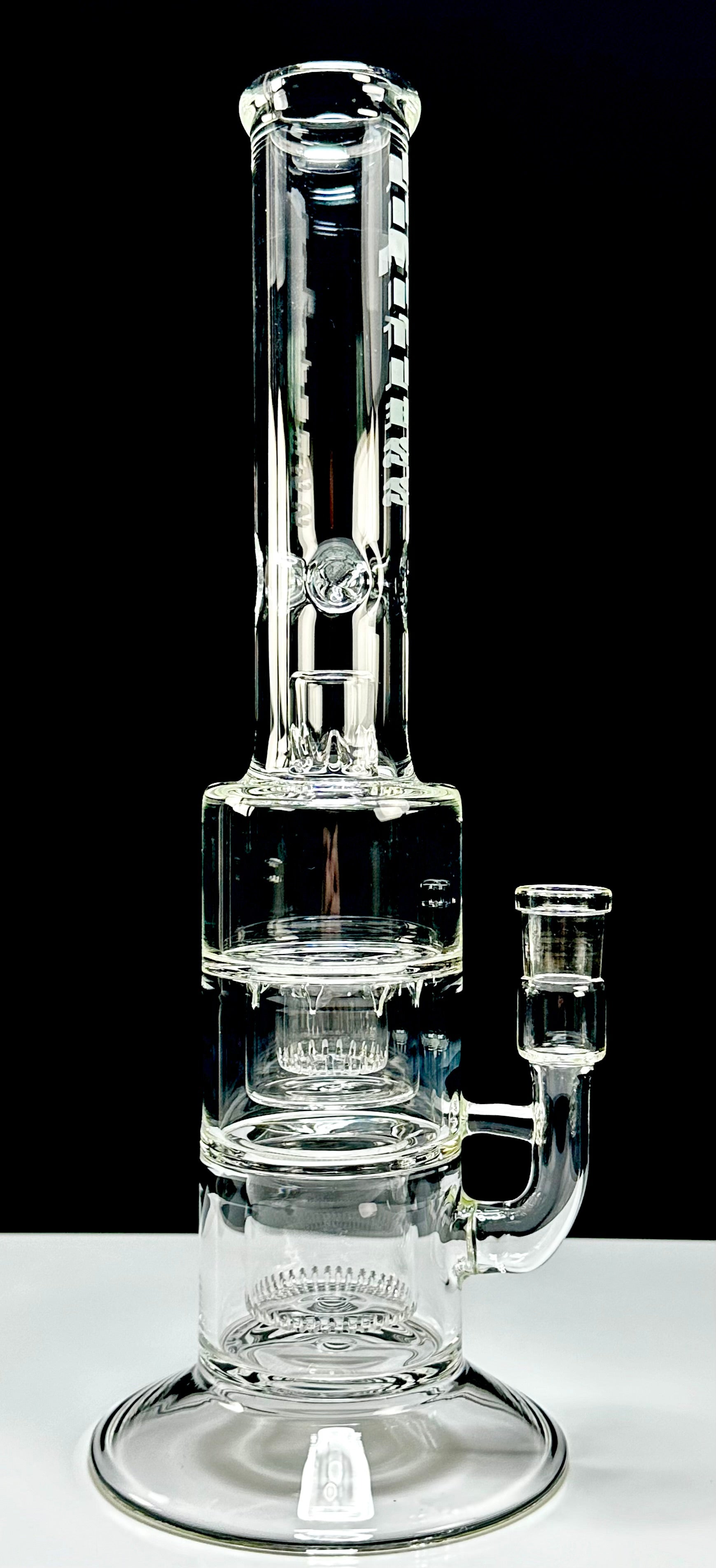 LIMITLESS GLASS DOUBLE SHOWERHEAD FLOWER TUBE