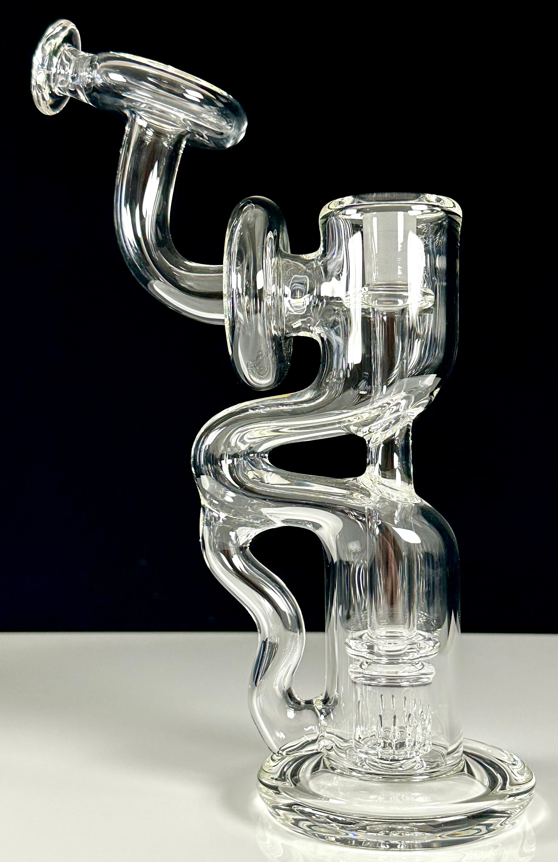 Rye Deyer Clear Bendy Bubbler & 14/18 Drop down attachment