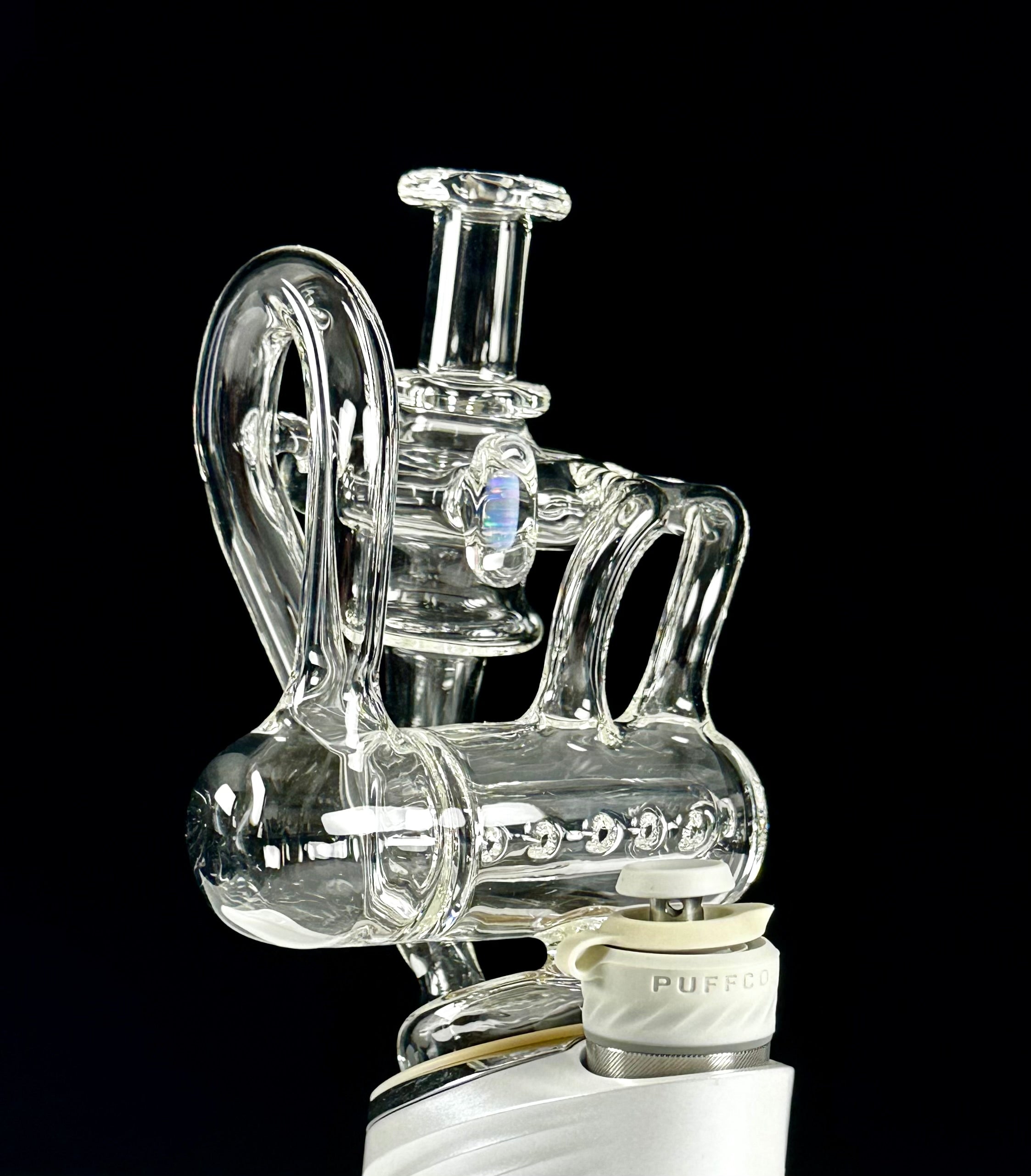 Call Your Fam Glass Vaccine Pump Recycler Puffco Peak Top
