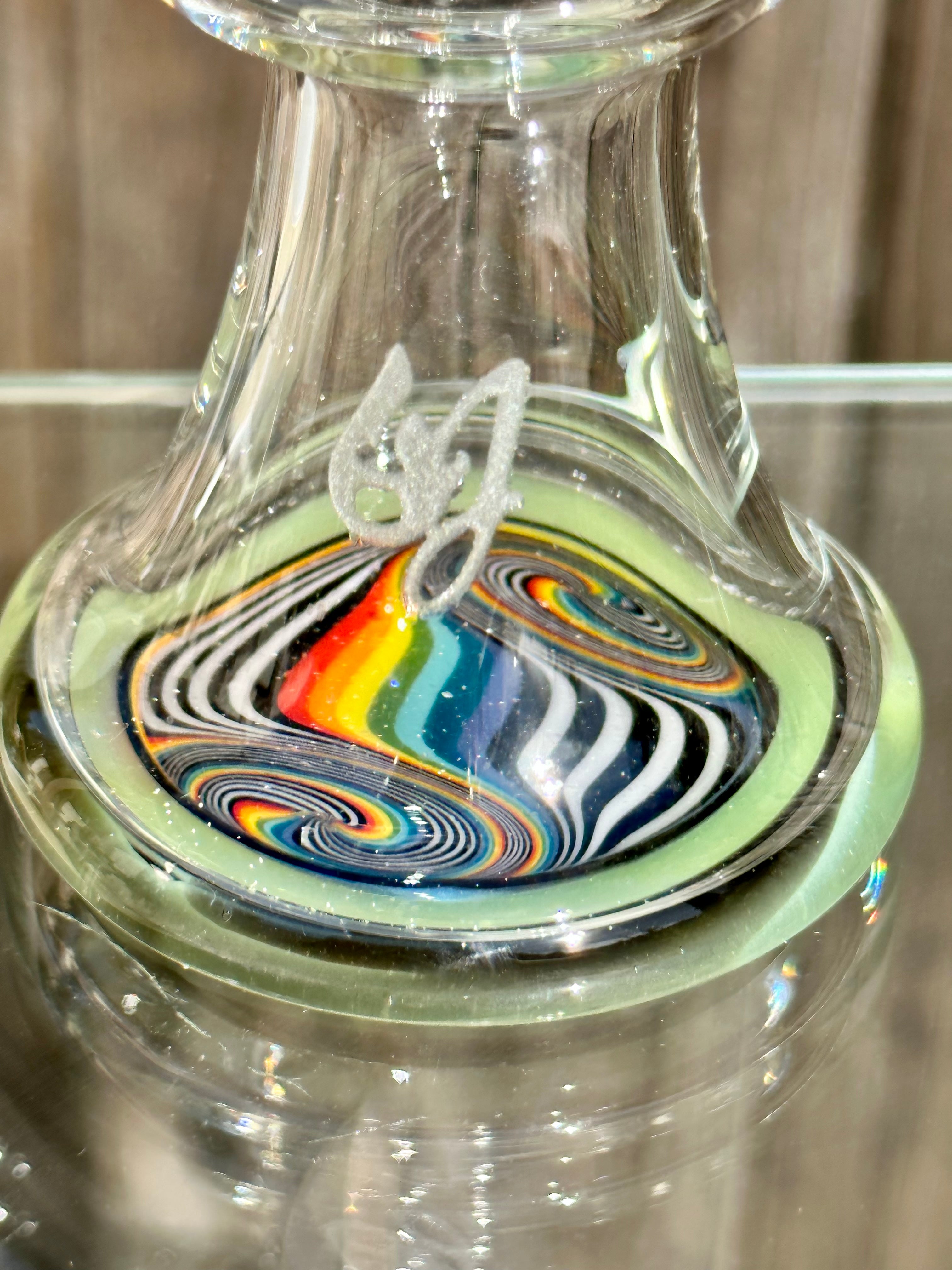 OJ Flame Rainbow Wigwag 14mm 45 Degree Dry Catch #2