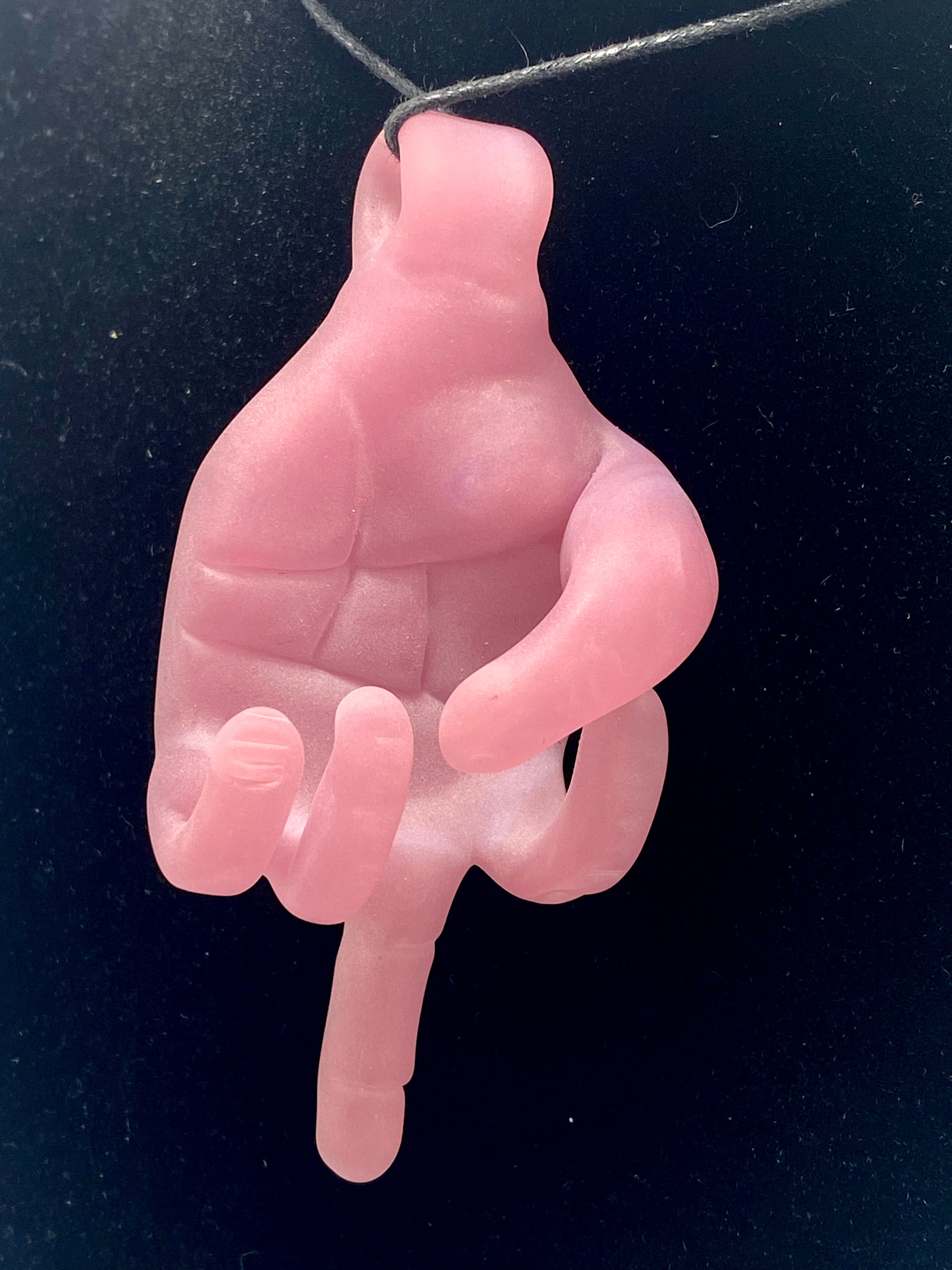 Eka Glass Dense Milky Yoshi CFL Changing Hand Pendant