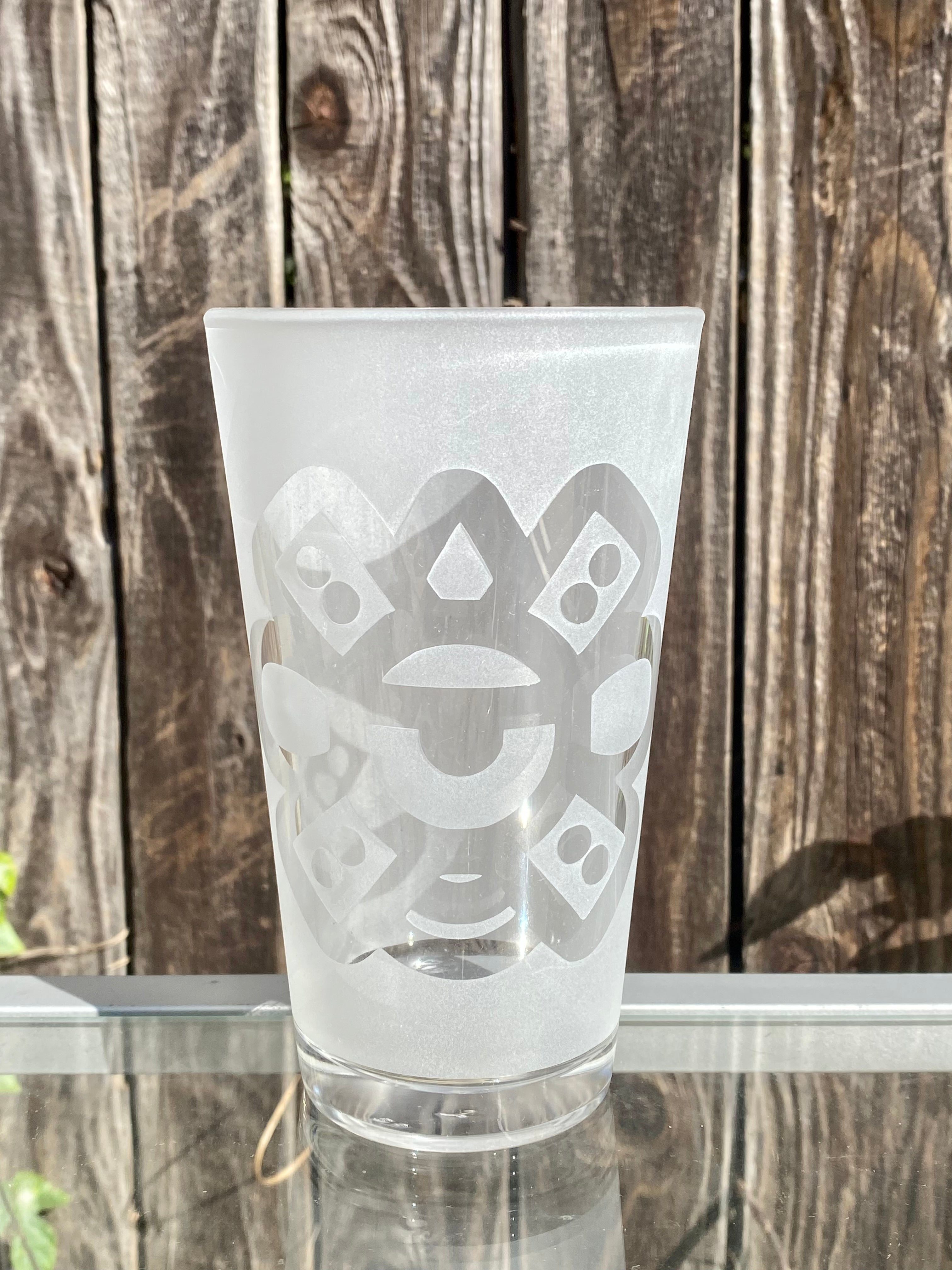 Lord Kramdar Sandblasted Pint Glass