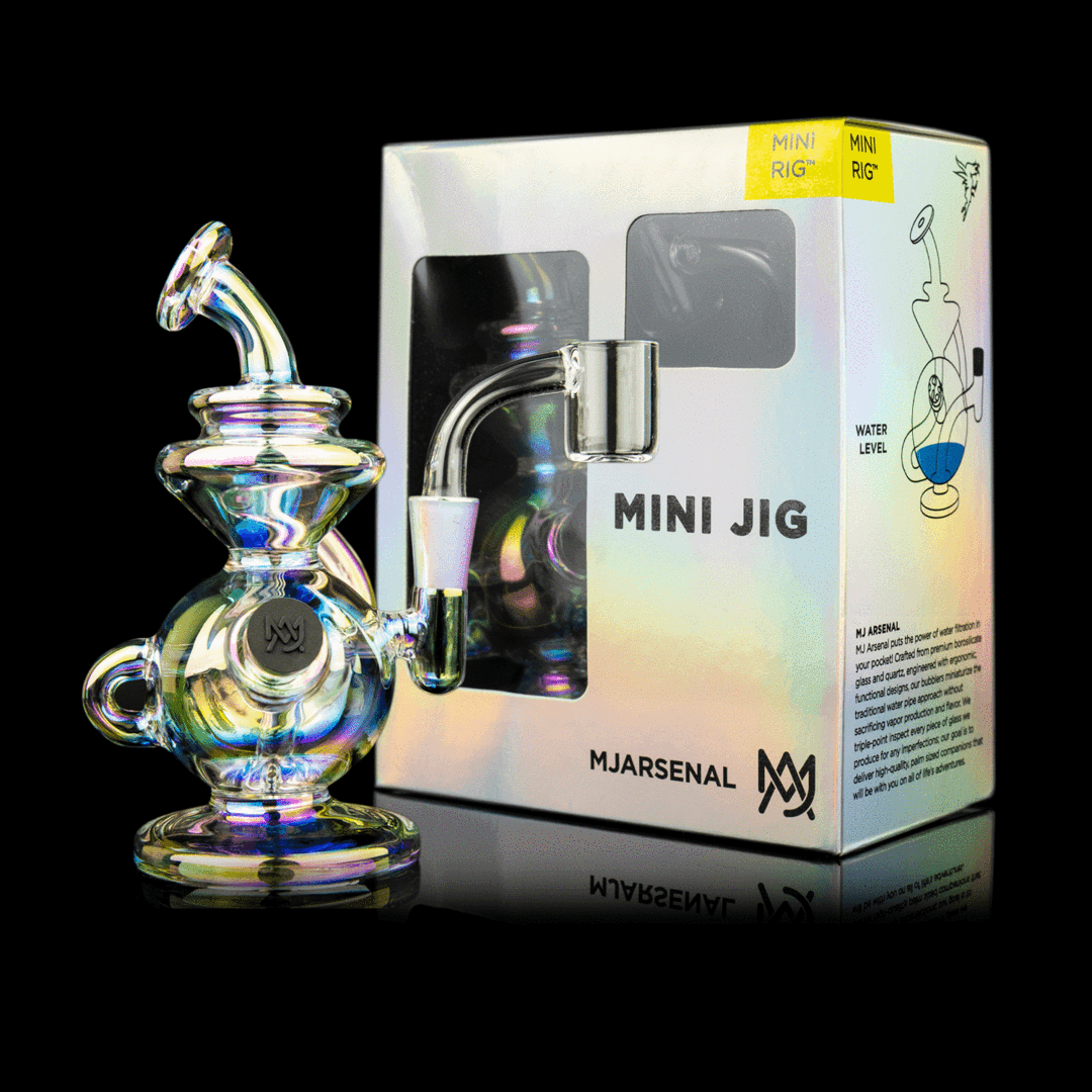 MJ Arsenal Mini Jig dab rig LE (Iriedescent) - TheSmokeyMcPotz Collection