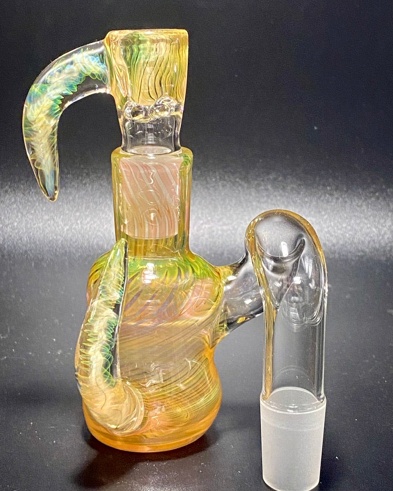 DZ Glass Fumed Wrap N Rake Dry Ash Catcher Set 18mm - TheSmokeyMcPotz Collection