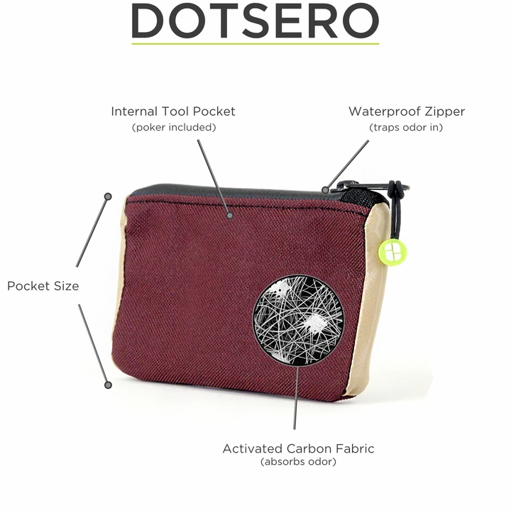 StashLogix Dotsero 3.0 Burgundy-Hemp - TheSmokeyMcPotz Collection