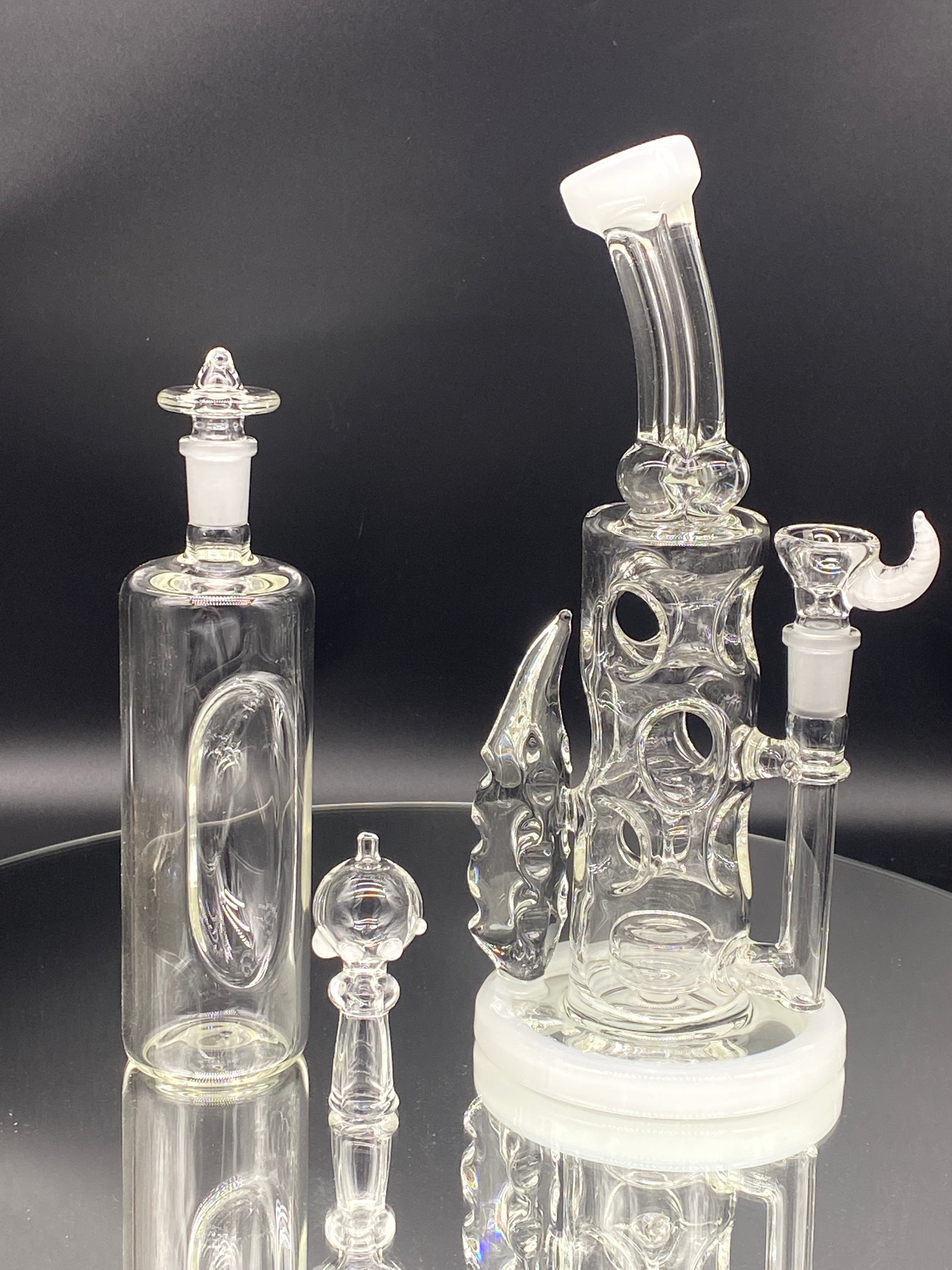 Davin Titland Color Accented Custom Doughnut Rig - TheSmokeyMcPotz Collection