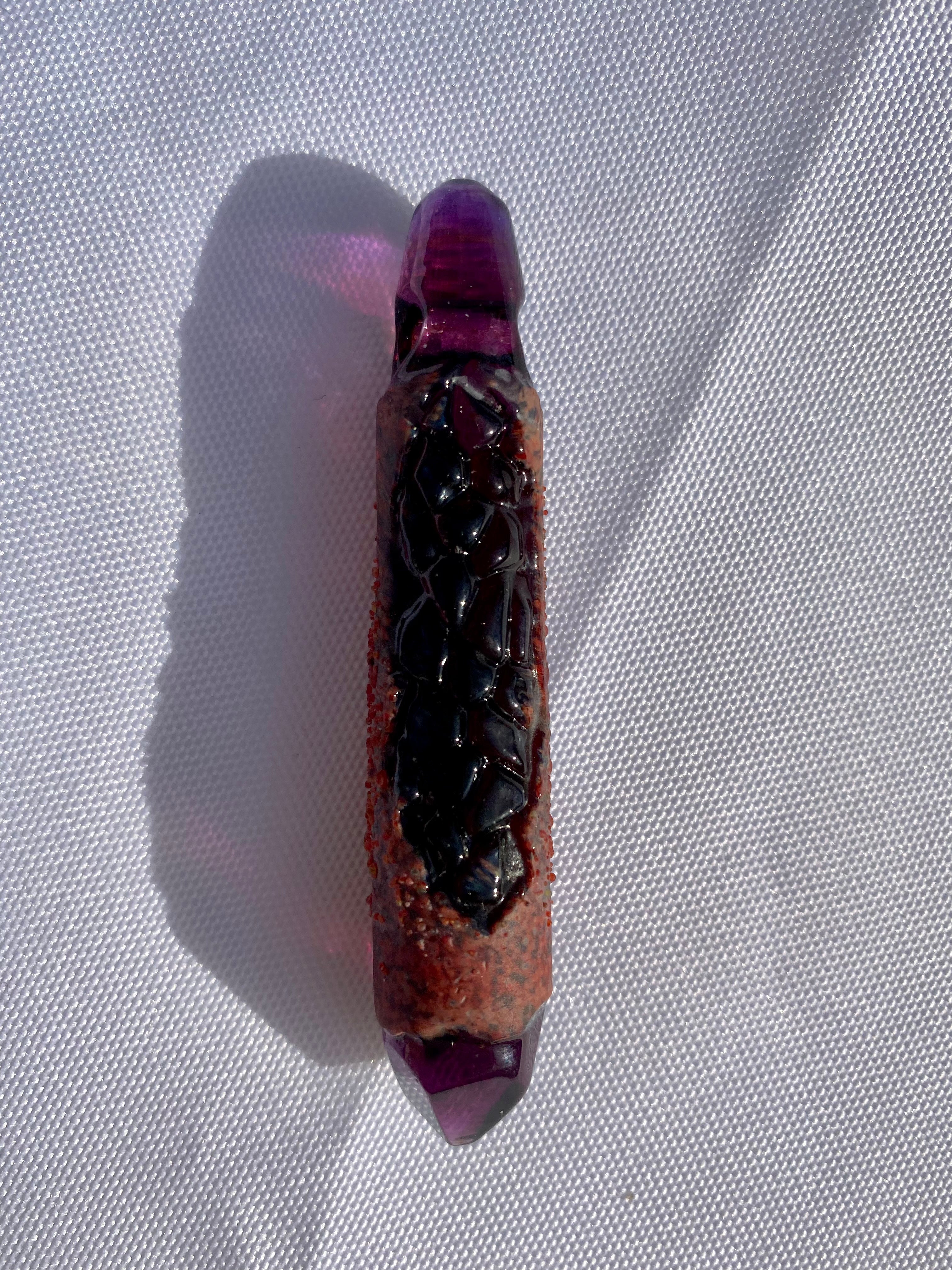 Lord Kramdar Sandblasted Purple Geode Pendant