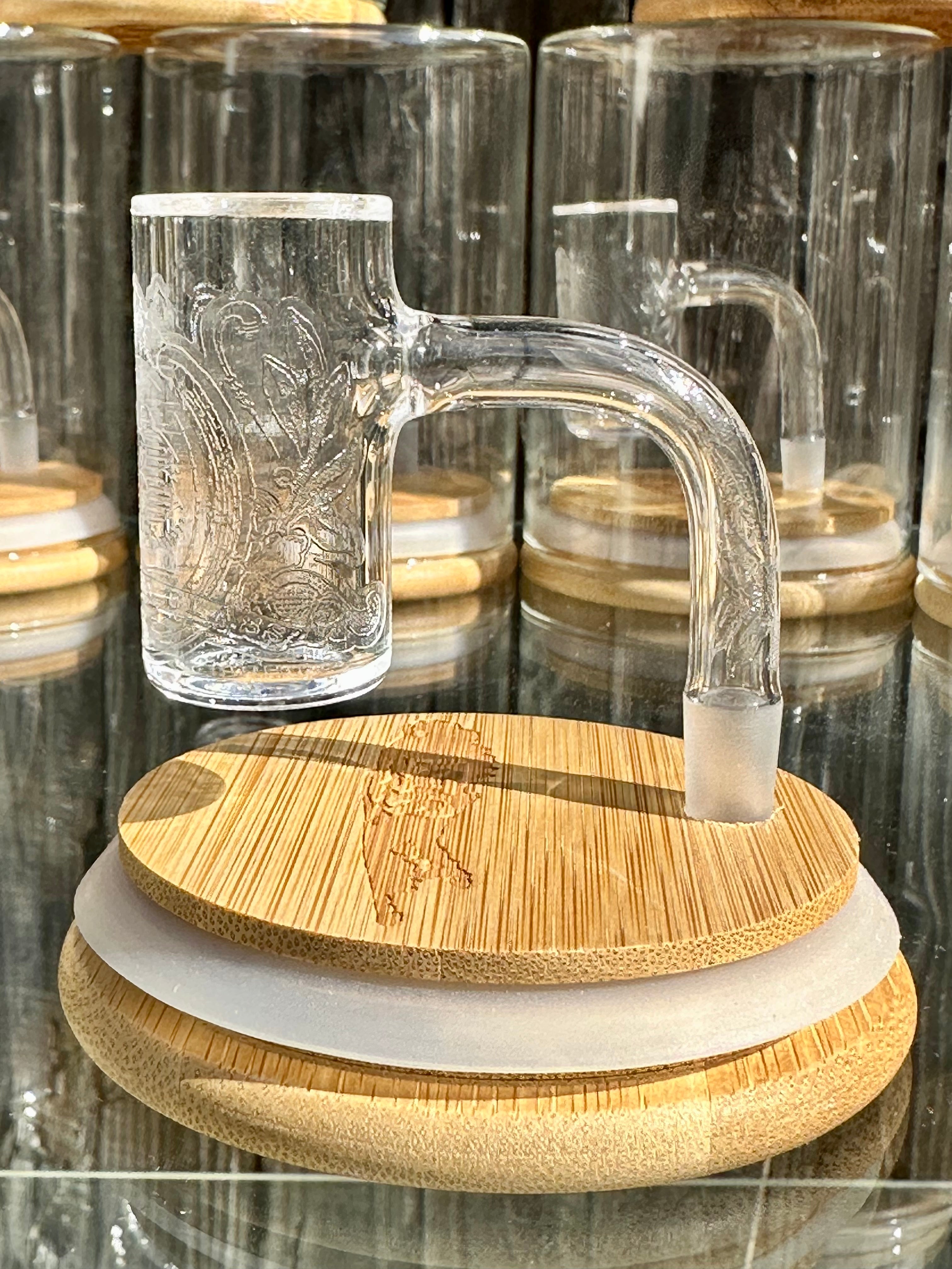 Long Island Quartz Official B-Money Etched Banger – Artist Series – 10mm 90* 25mm