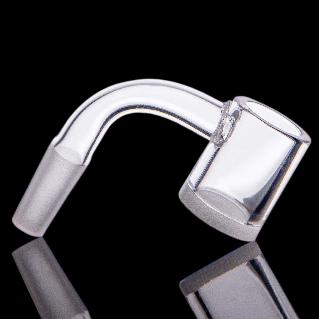 MJA White/Opaque Bottom Large Quartz Bucket - TheSmokeyMcPotz Collection