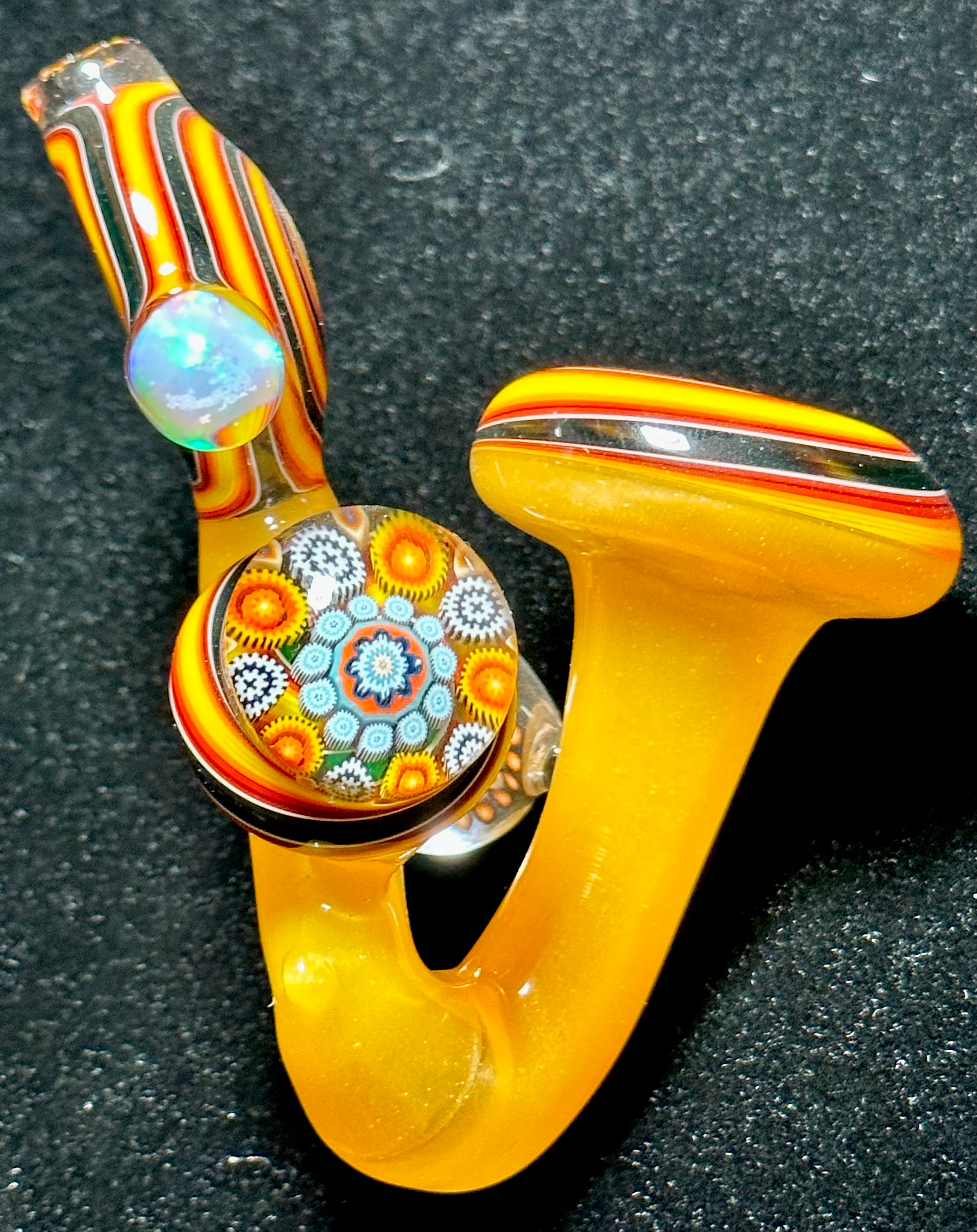 Future Glass Art Yellow & Fire Weiss Heady with Millie & Opal