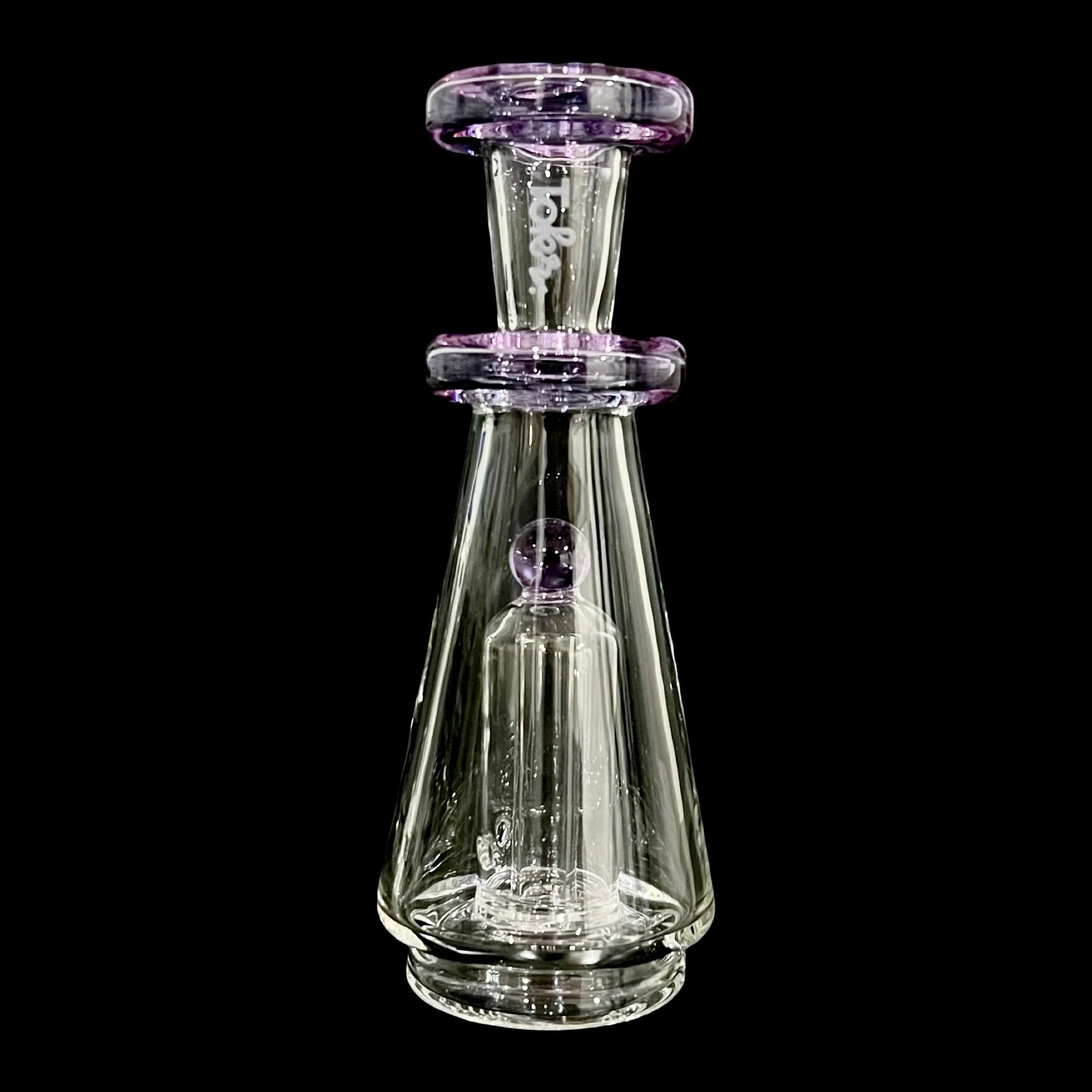 Tokr Glass Lavender Cone Puffco Peak Top