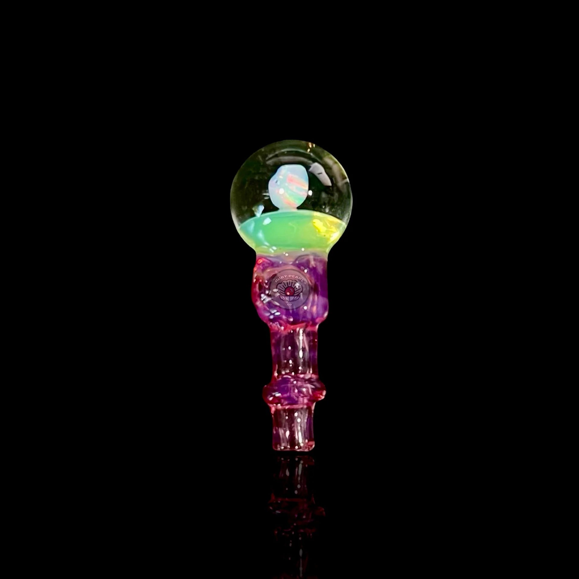 Tokr Glass Opal Slyme & Rose Cloud Puffco Peak 3DXL Joystick Cap