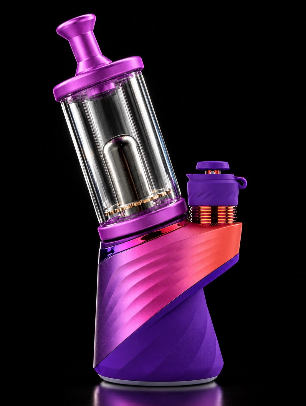 Madhatter Glassworks Purple Chuggler – Puffco Peak Bubbler Top
