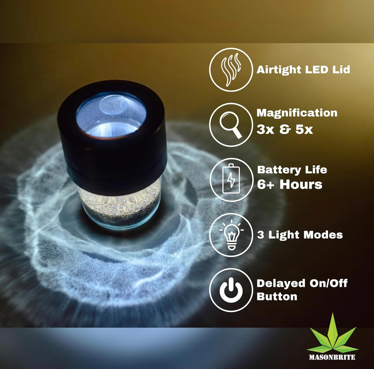 Mason Brite Magnifying Jar Clear