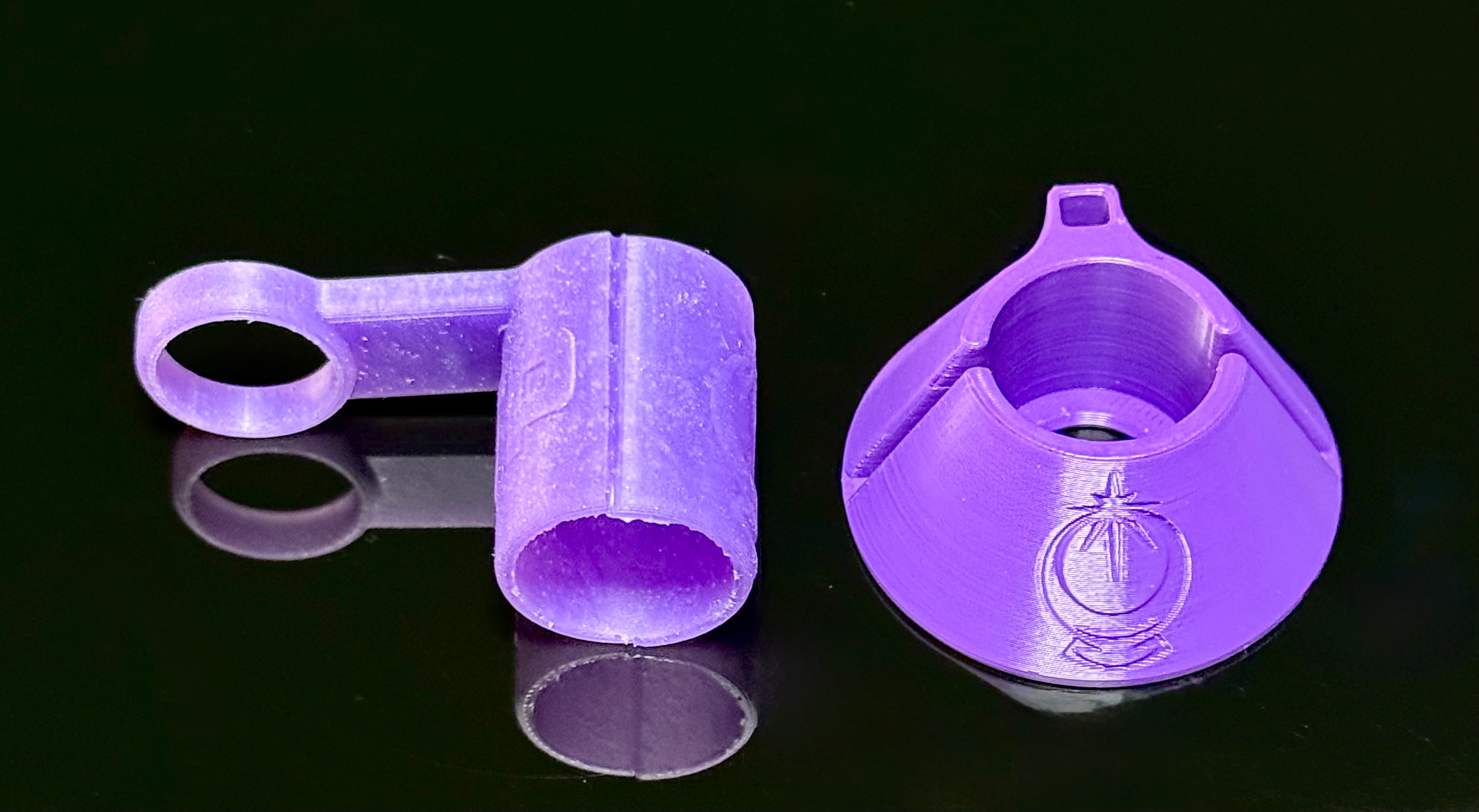 One Trick Pony Glass Pivot Tether & Stand Set Purple