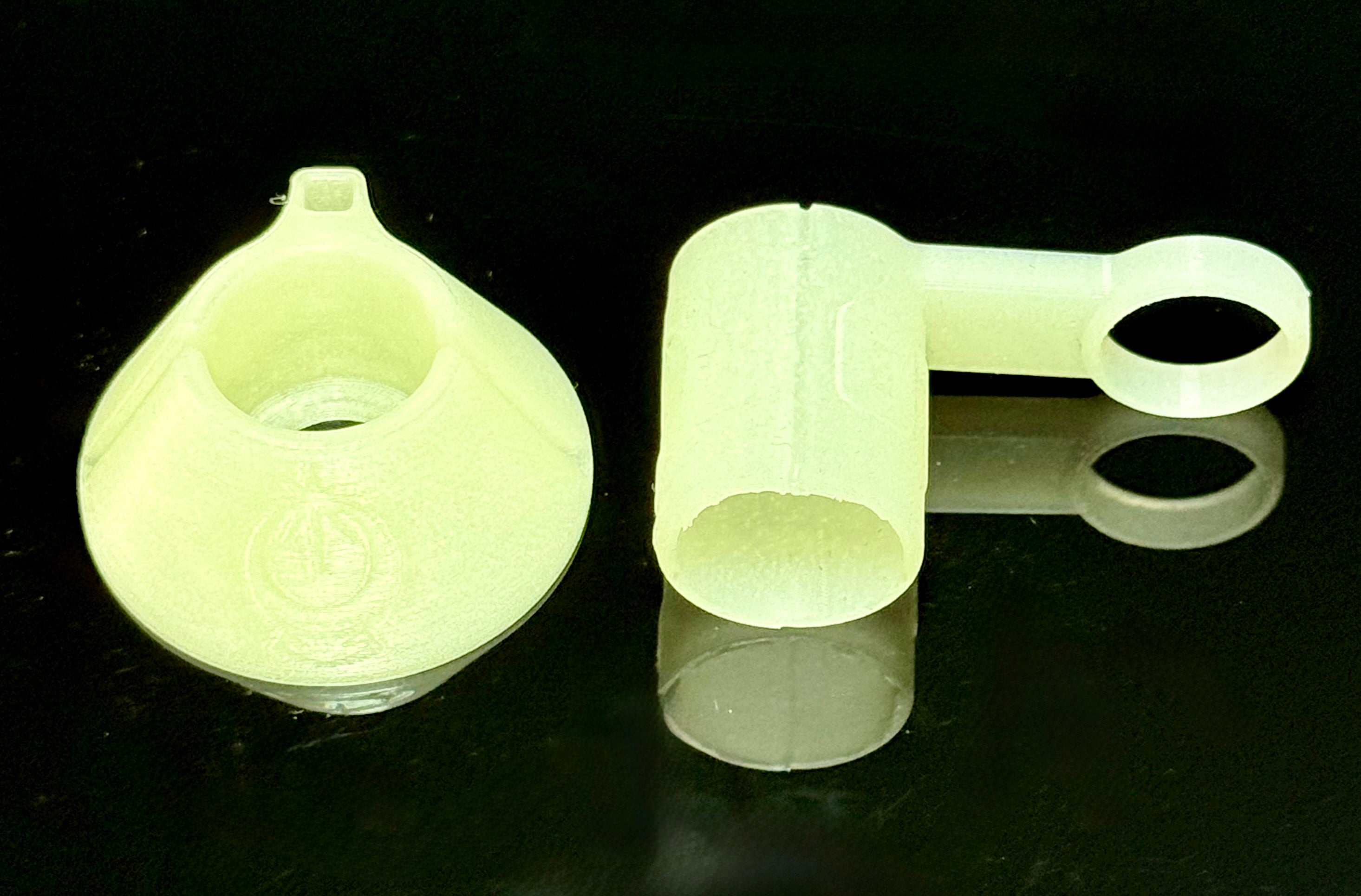 One Trick Pony Glass Pivot Tether & Stand Set Glow in the Dark