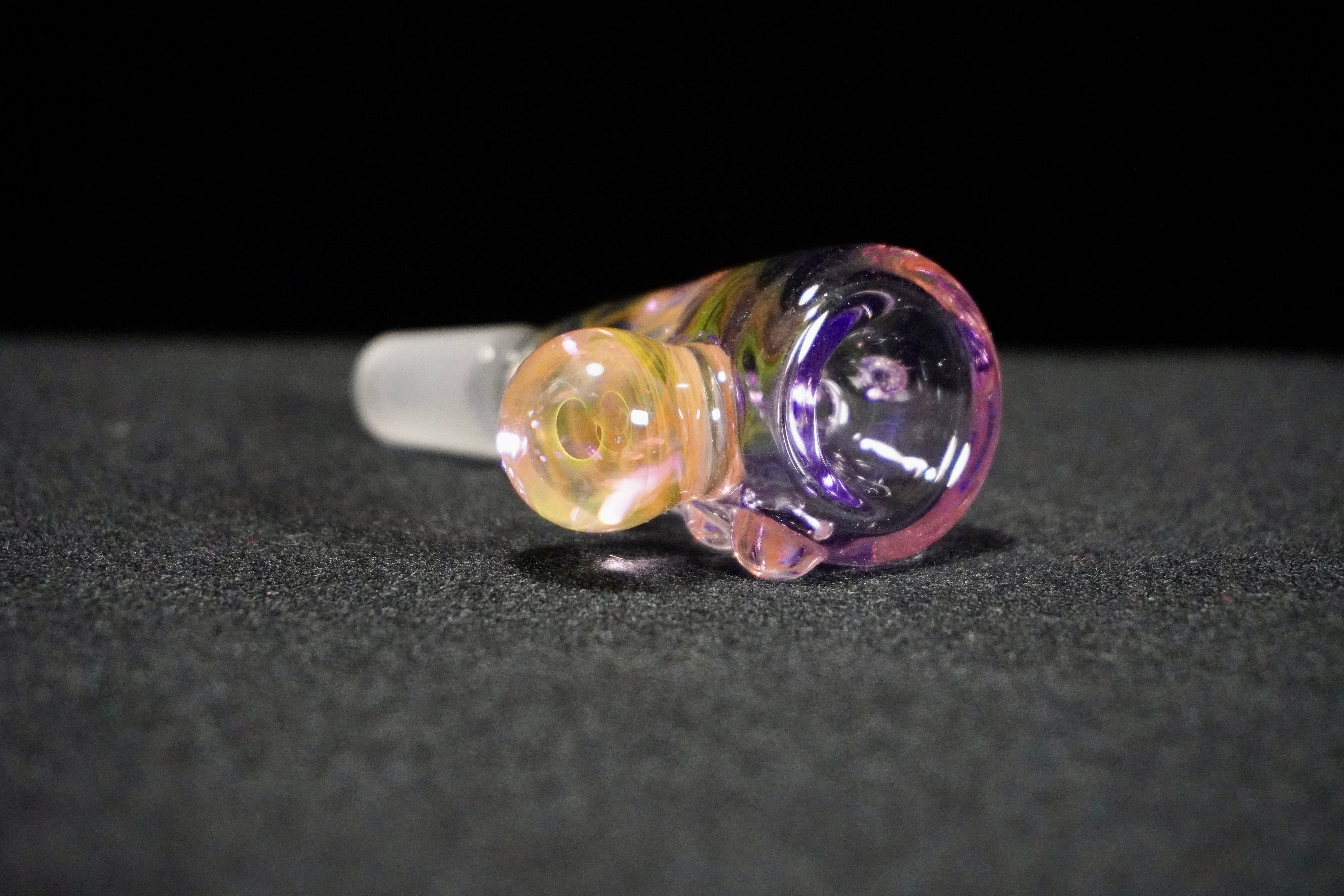 B$ Glass Purple 14mm Sawbucks Slide