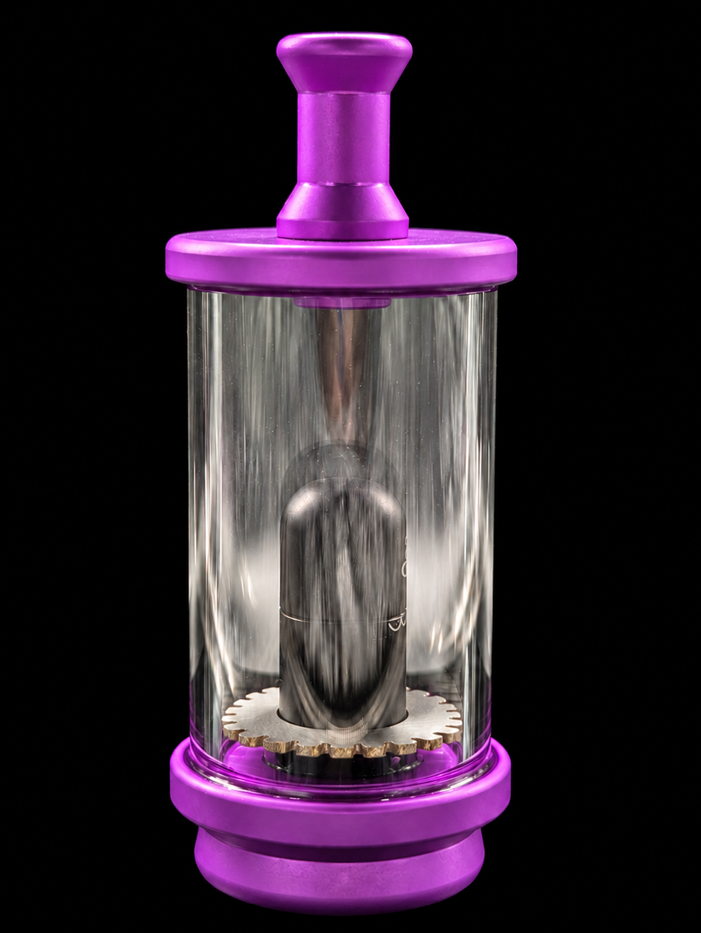 Madhatter Glassworks Purple Chuggler – Puffco Peak Bubbler Top