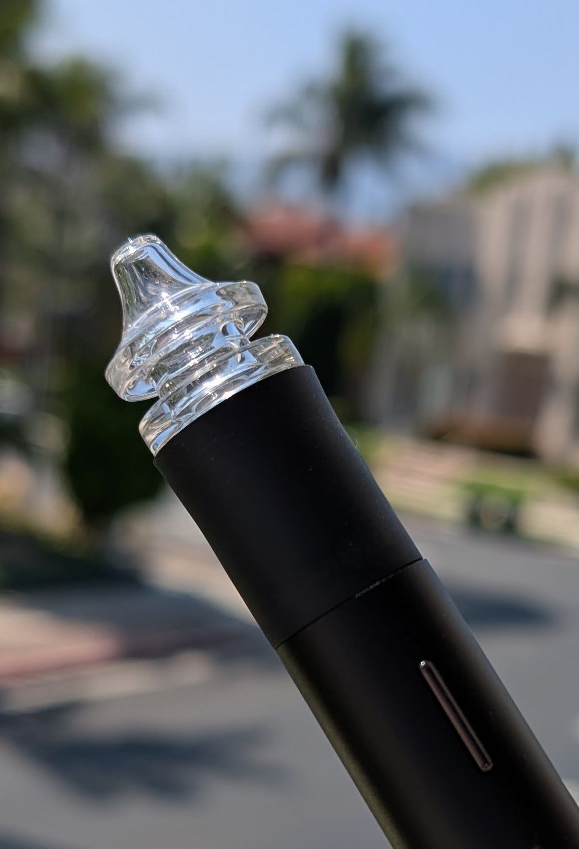 DGlass Art Clear Pivot Spinner Mouthpiece