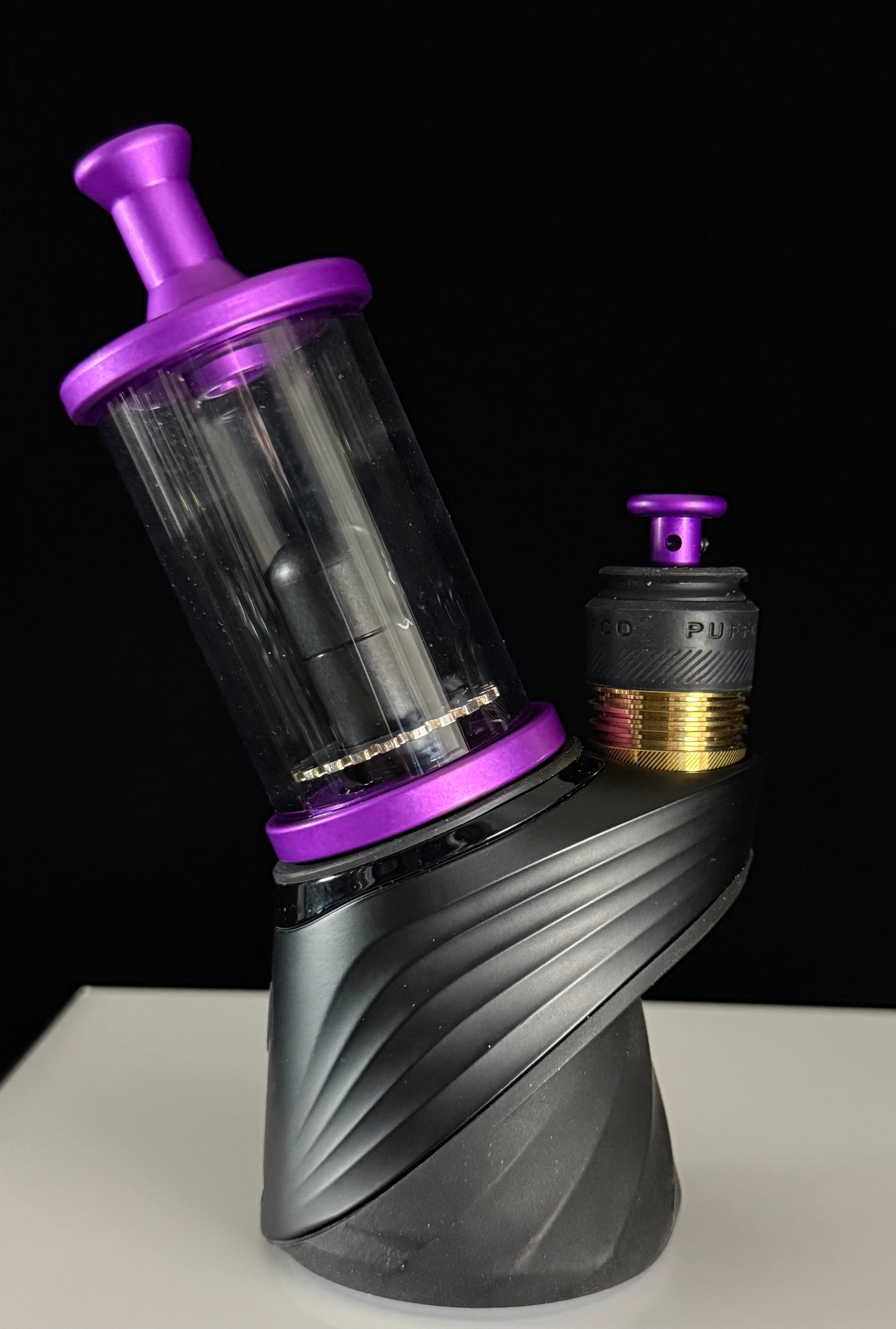 Madhatter Glassworks Purple Chuggler Puffco Peak Top Combo