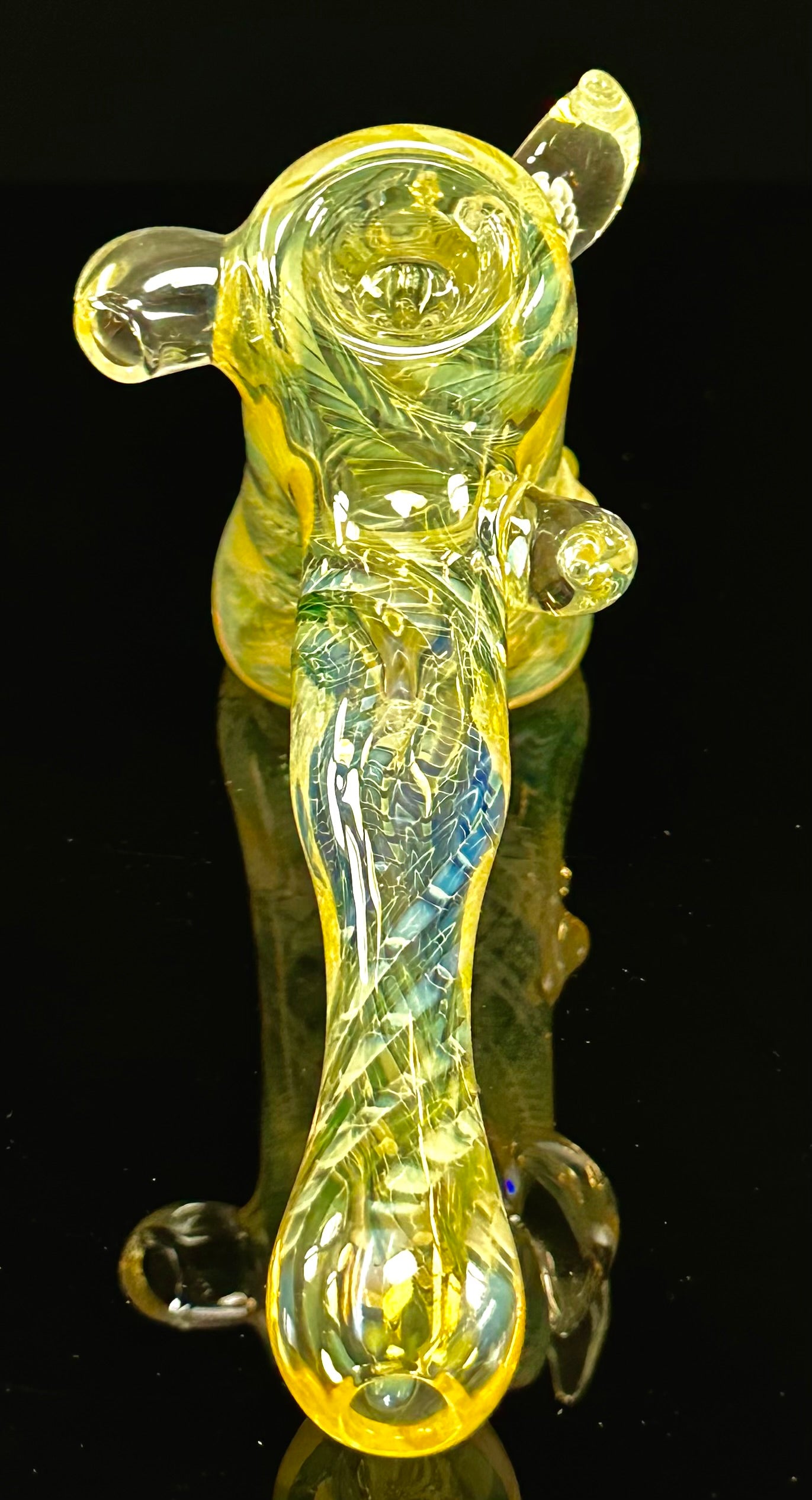 StressLess Glass Fully Fumed Large Hammer Bubbler