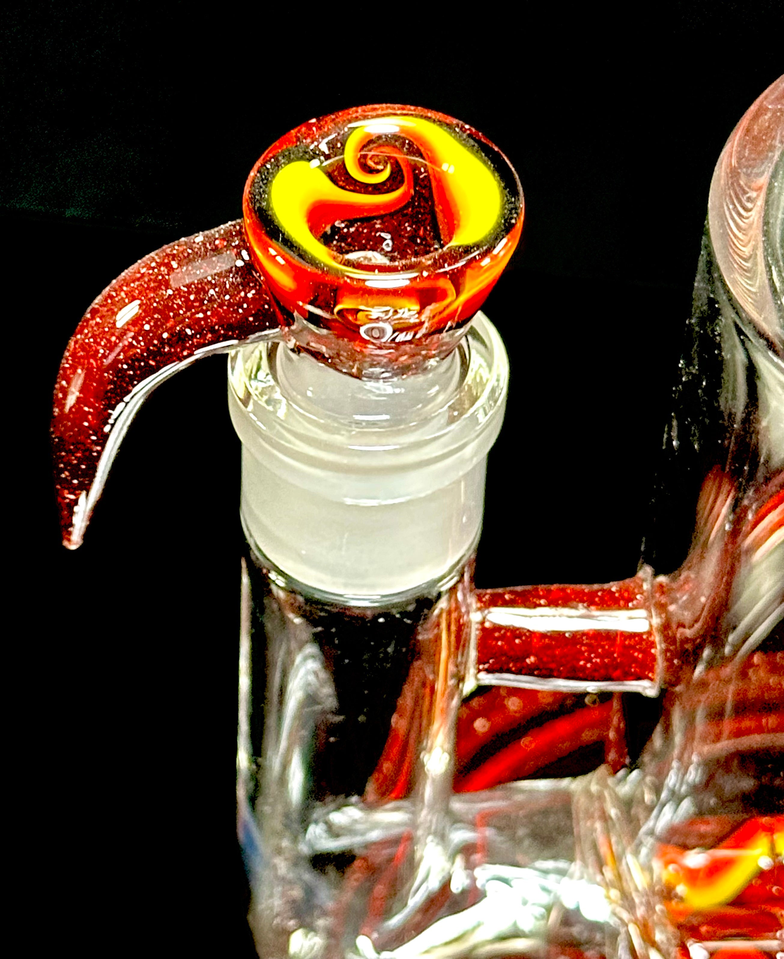 OJ Flame Red Blizzard Fire Wigwag w/ Red Blizzard Accents Double Grid 75mm can