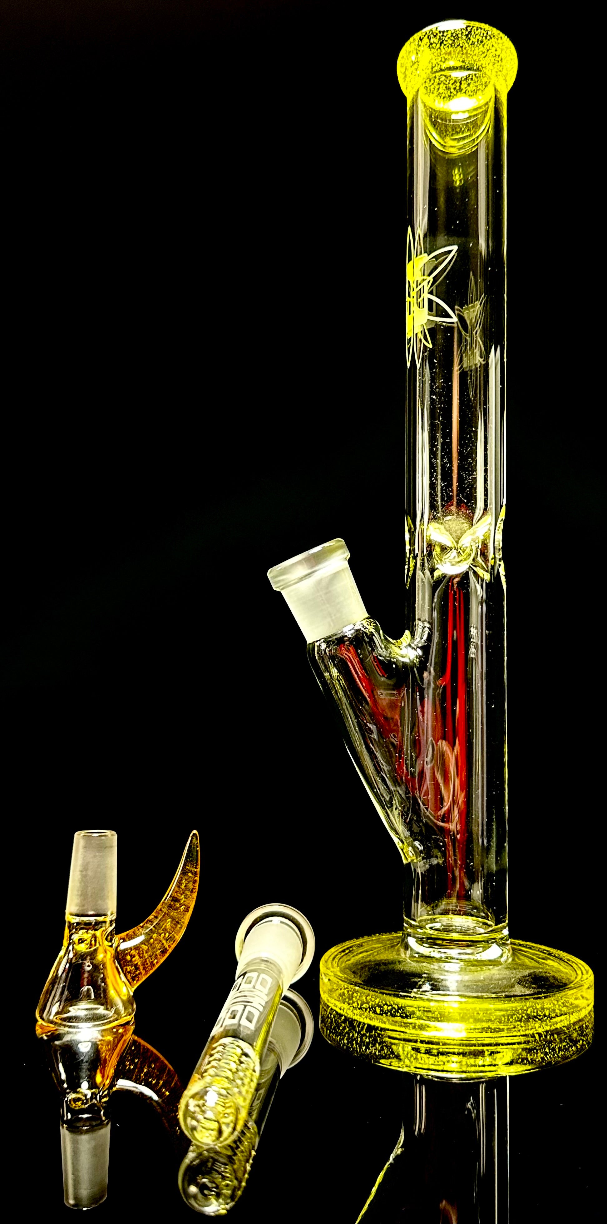ILL Glass 12" 32x4 Thomas's Yellow Tube