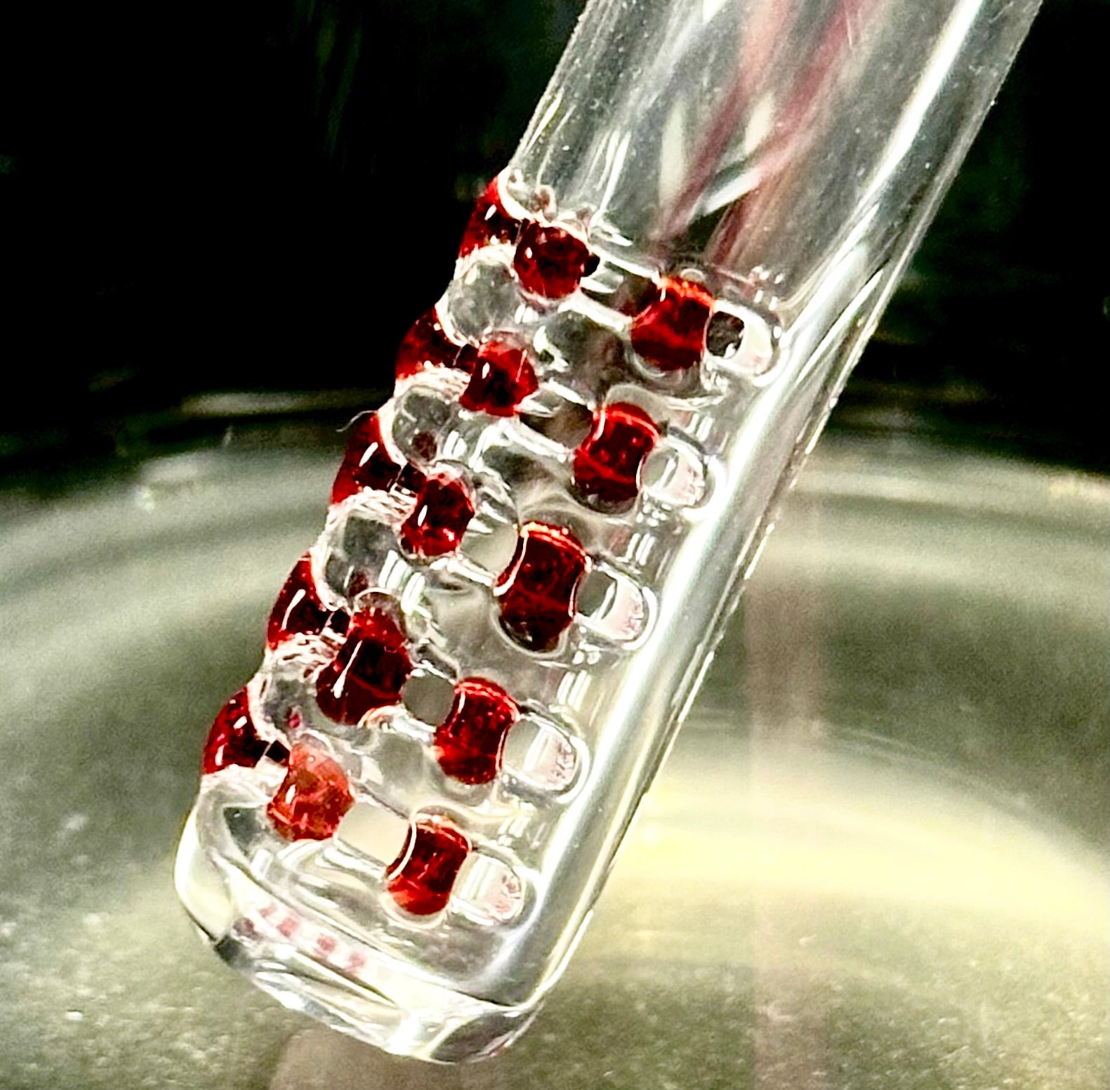 ILL Glass Elvis Red 17.5" Beaker