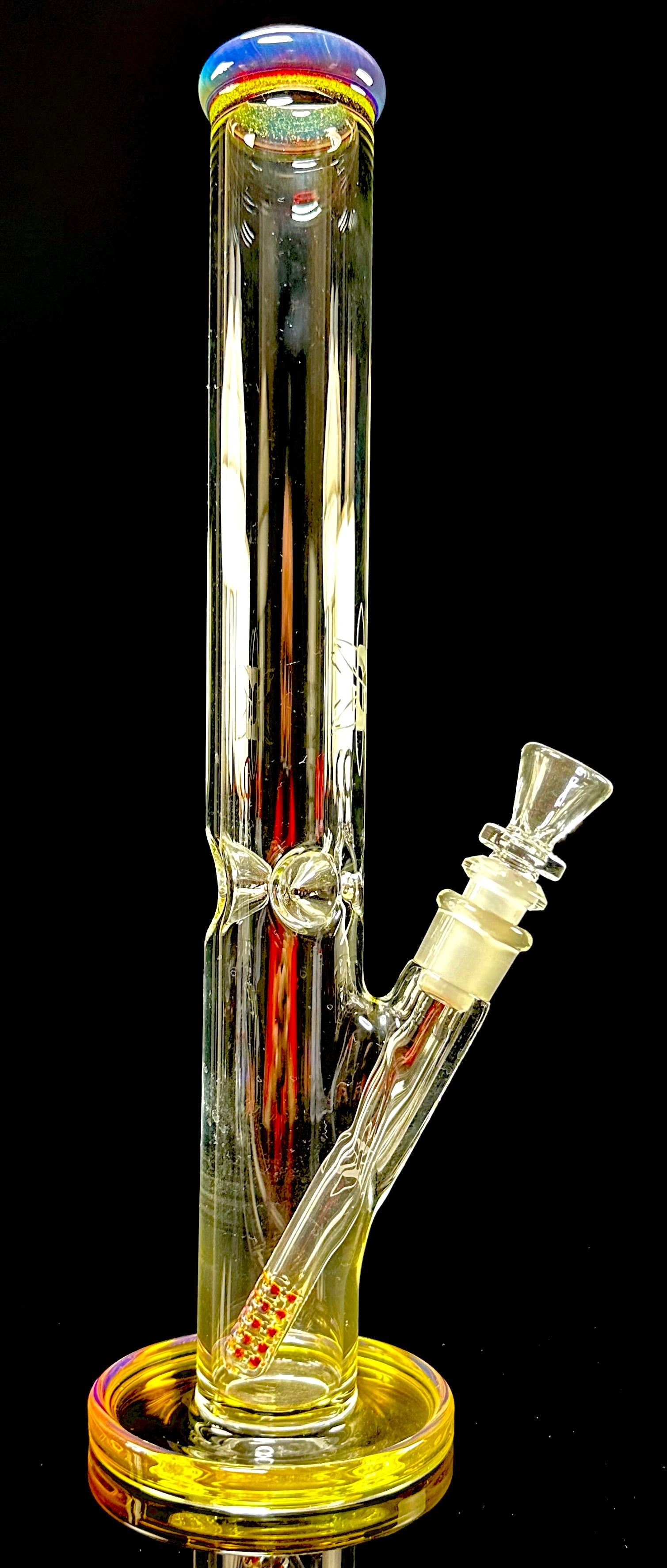ILL Glass 14.5" Amber Purple Tube