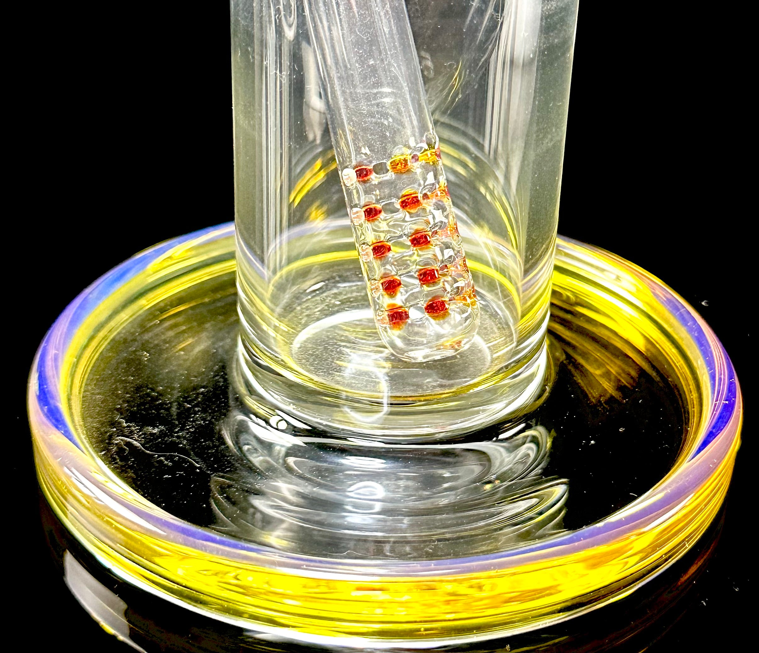 ILL Glass 14.5" Amber Purple Tube