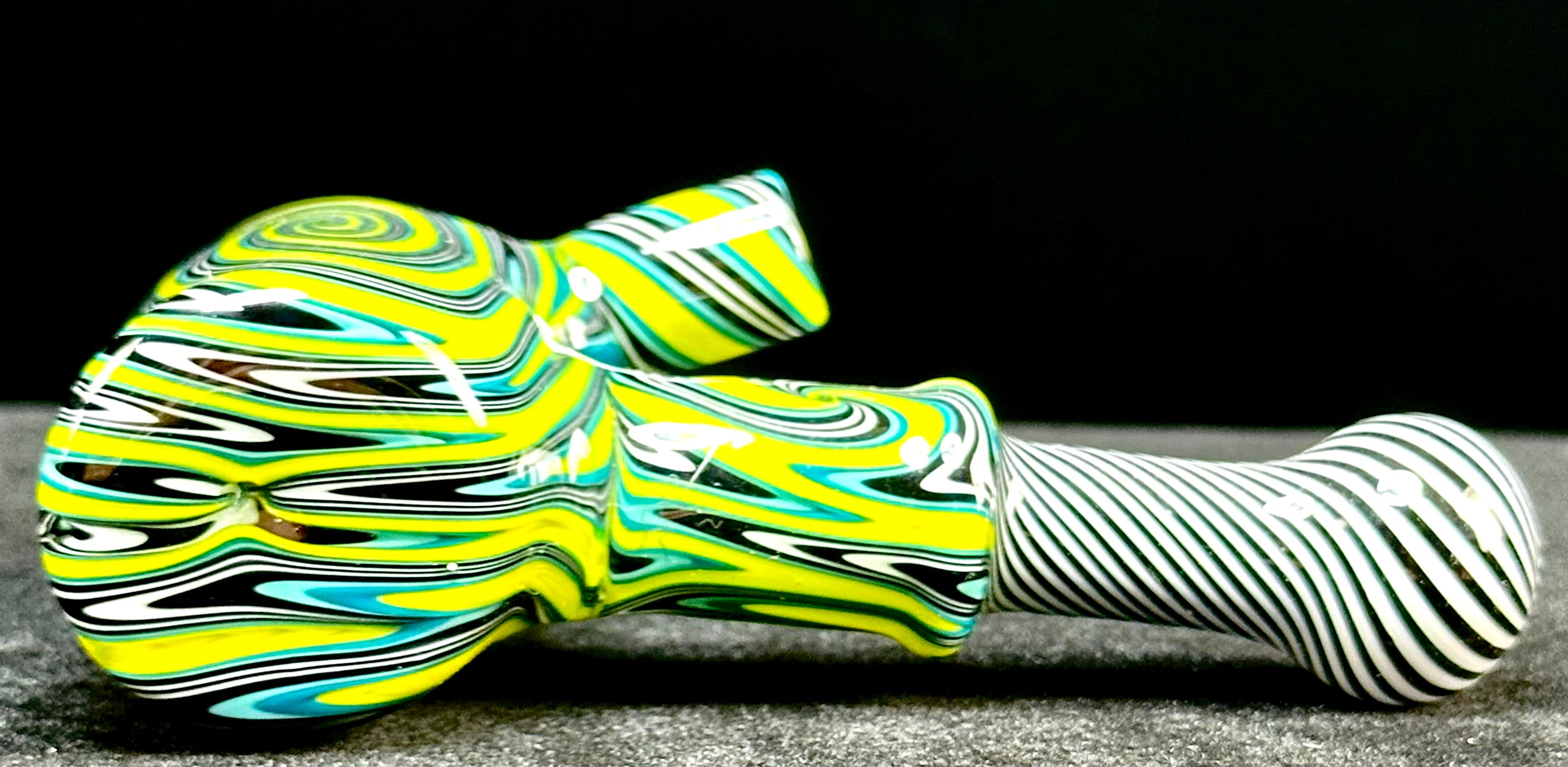 PA Jay Fully Worked Yellow Wig Wag Dry Hammer Spoon