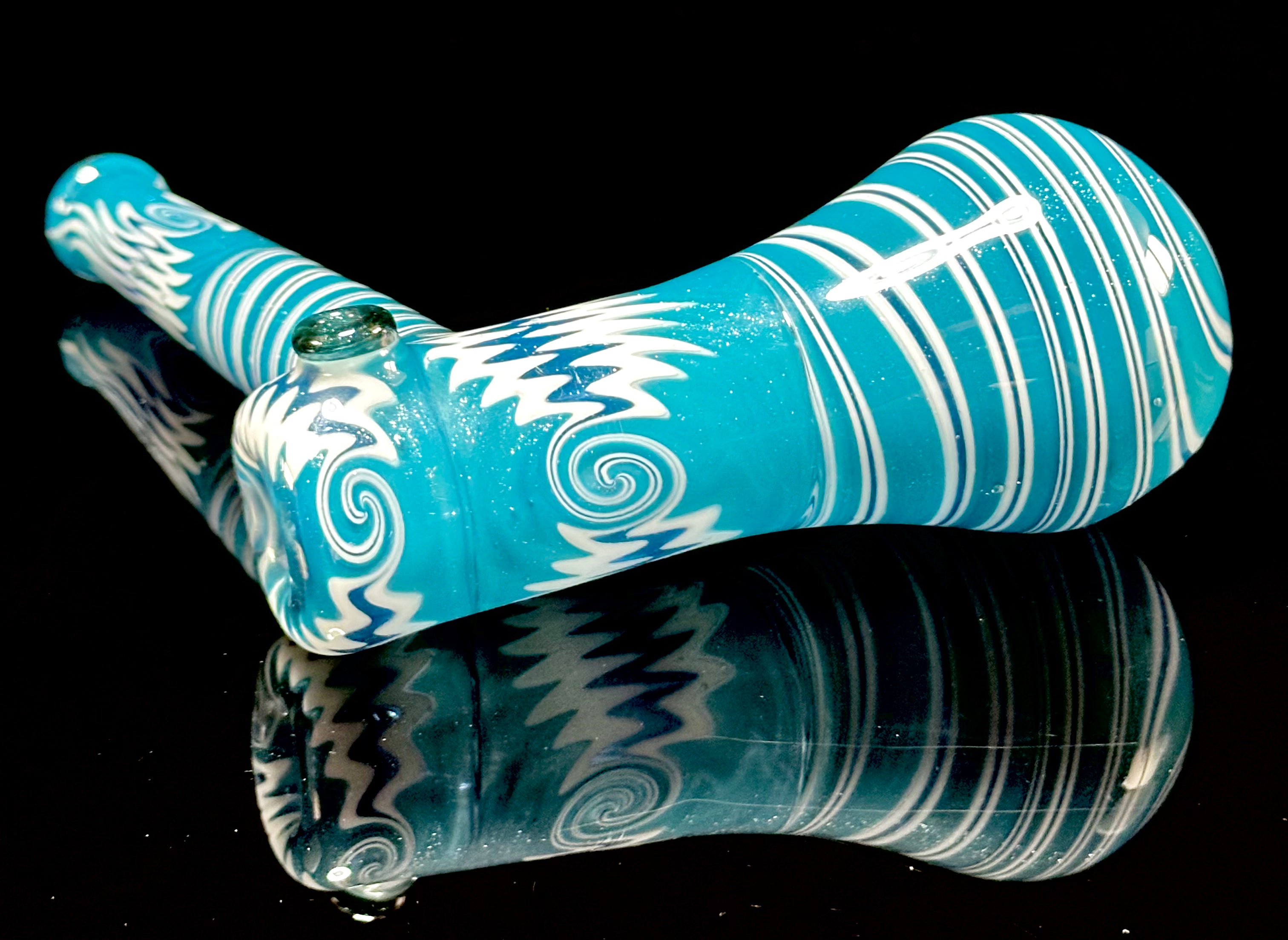 Jeff Green Blue Wig Wag Hammer Bubbler