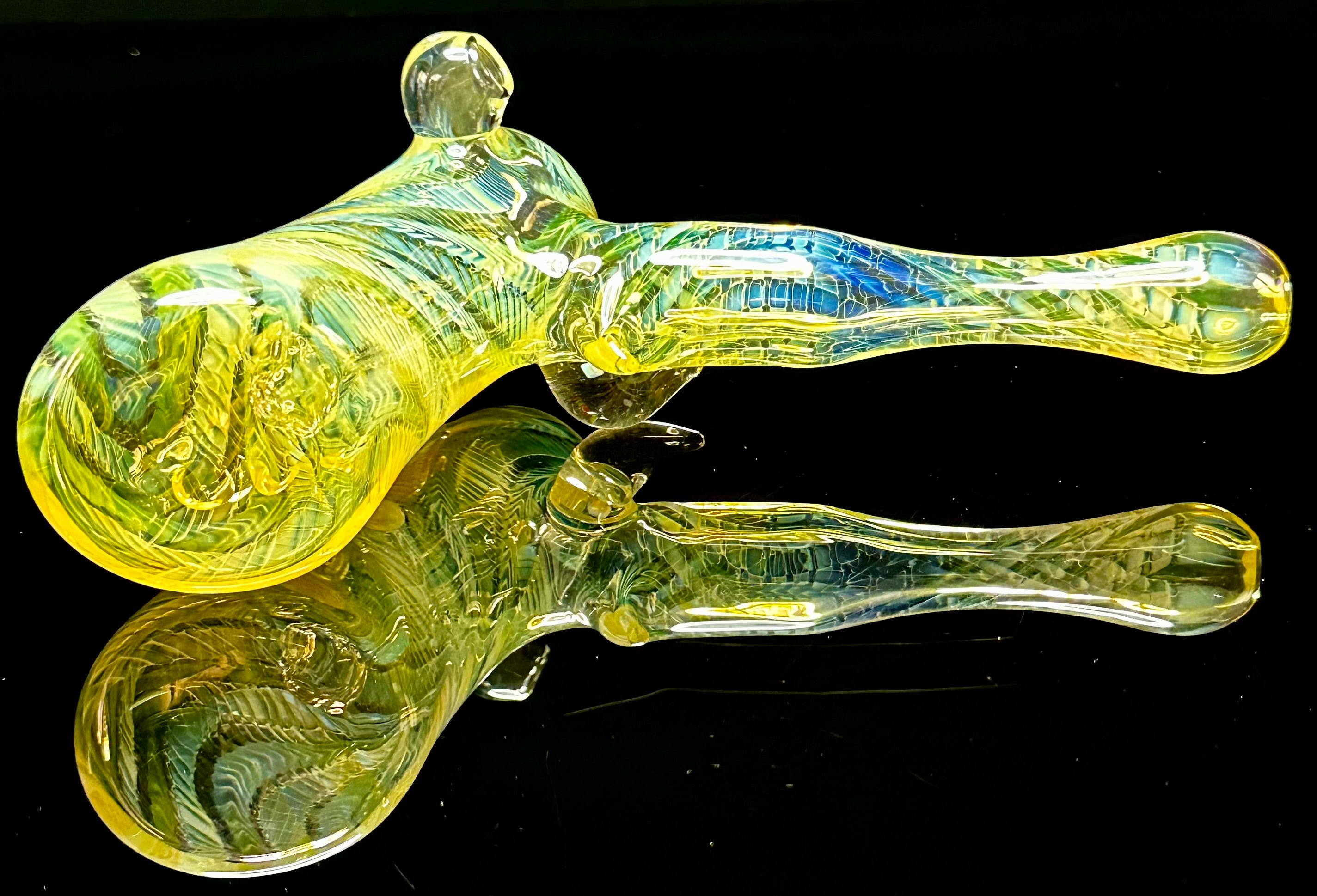 StressLess Glass Fully Fumed Large Hammer Bubbler