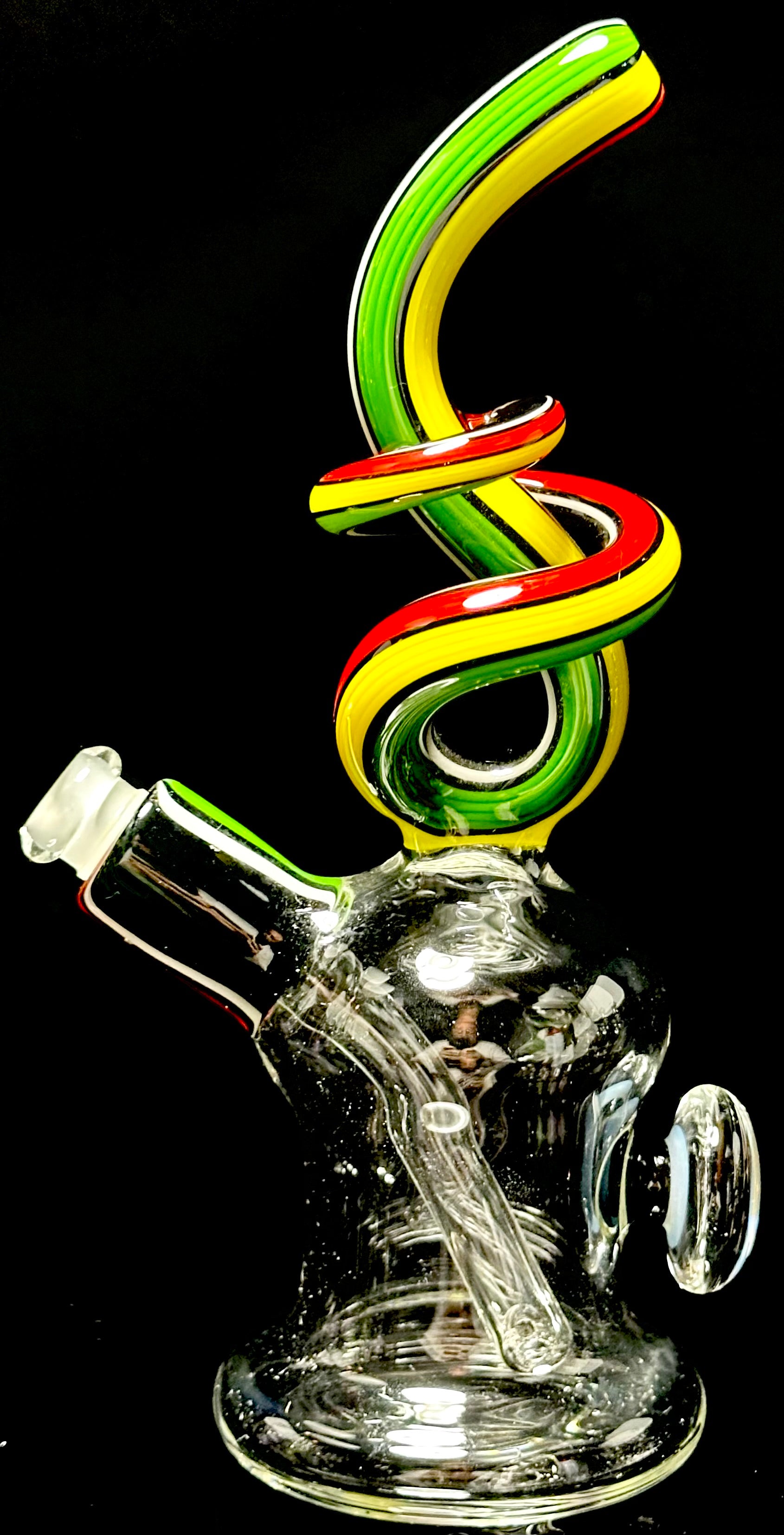 Cambria Glass Rasta Swirl Rig