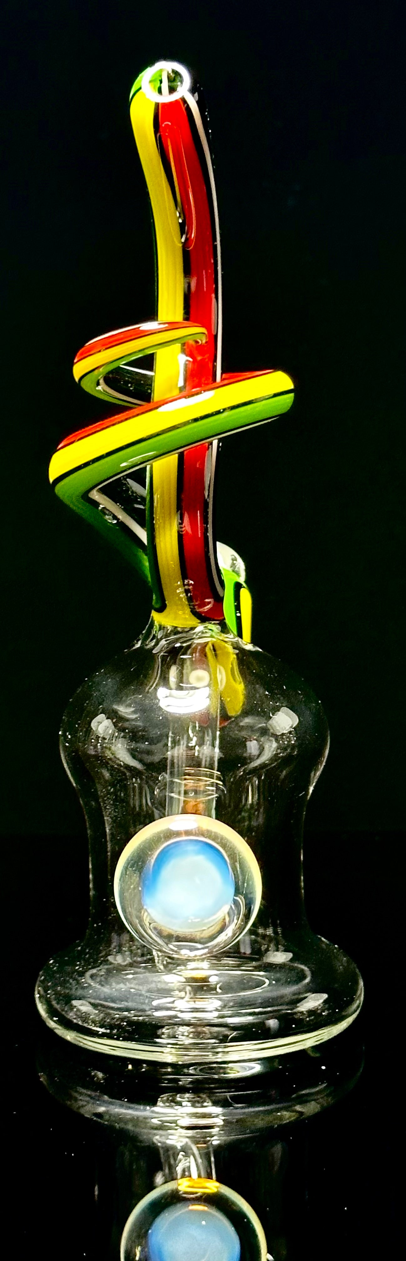 Cambria Glass Rasta Swirl Rig