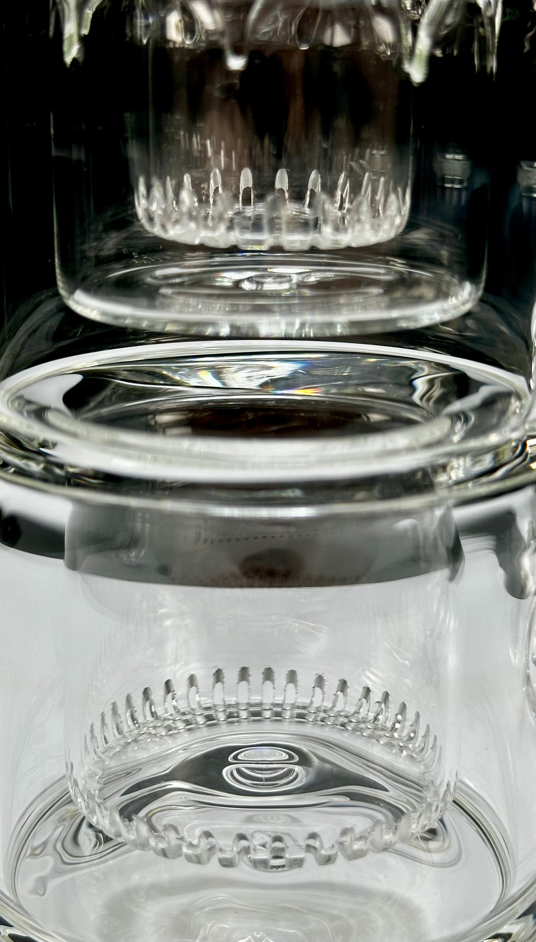 LIMITLESS GLASS DOUBLE SHOWERHEAD FLOWER TUBE