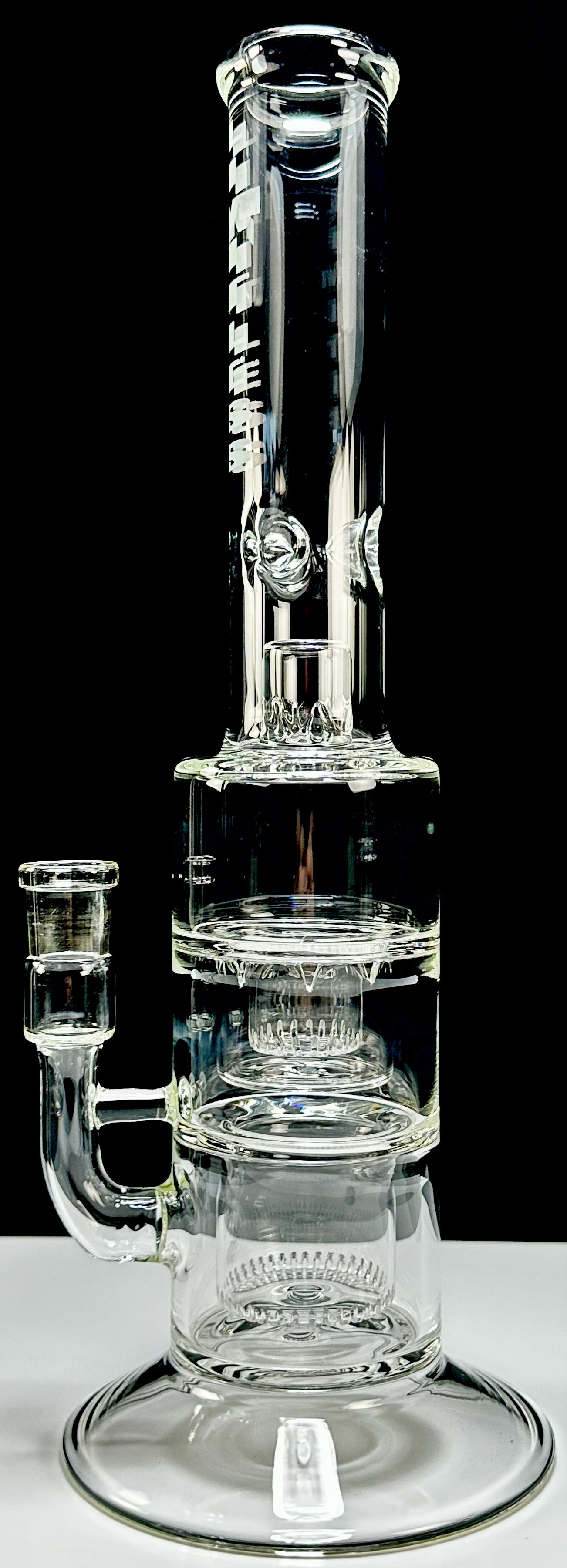 LIMITLESS GLASS DOUBLE SHOWERHEAD FLOWER TUBE