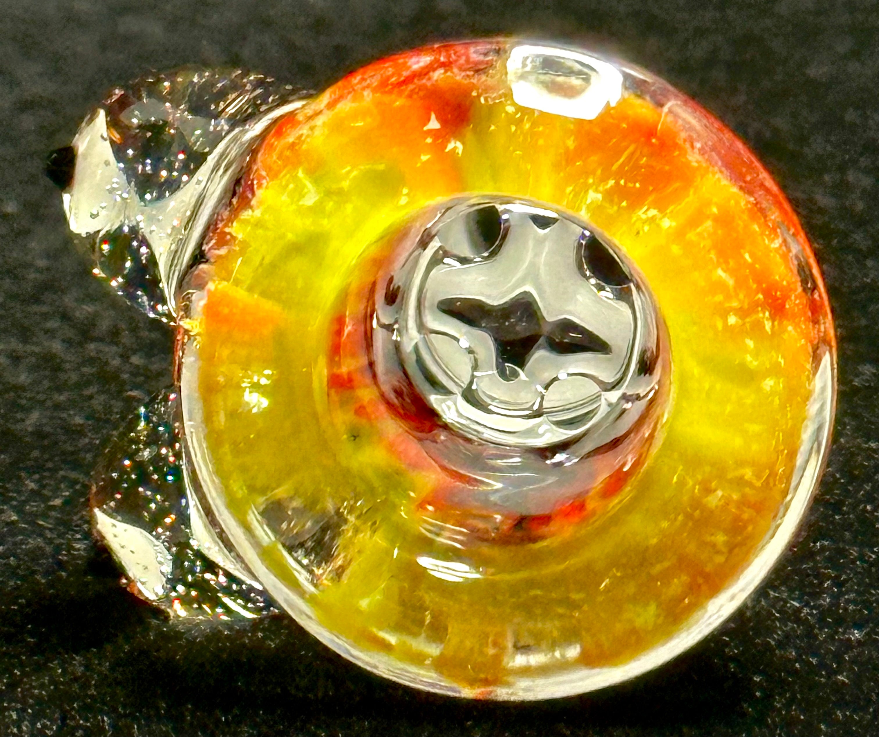 Titz Glass 18mm UV Linework Multi-Hole Slide