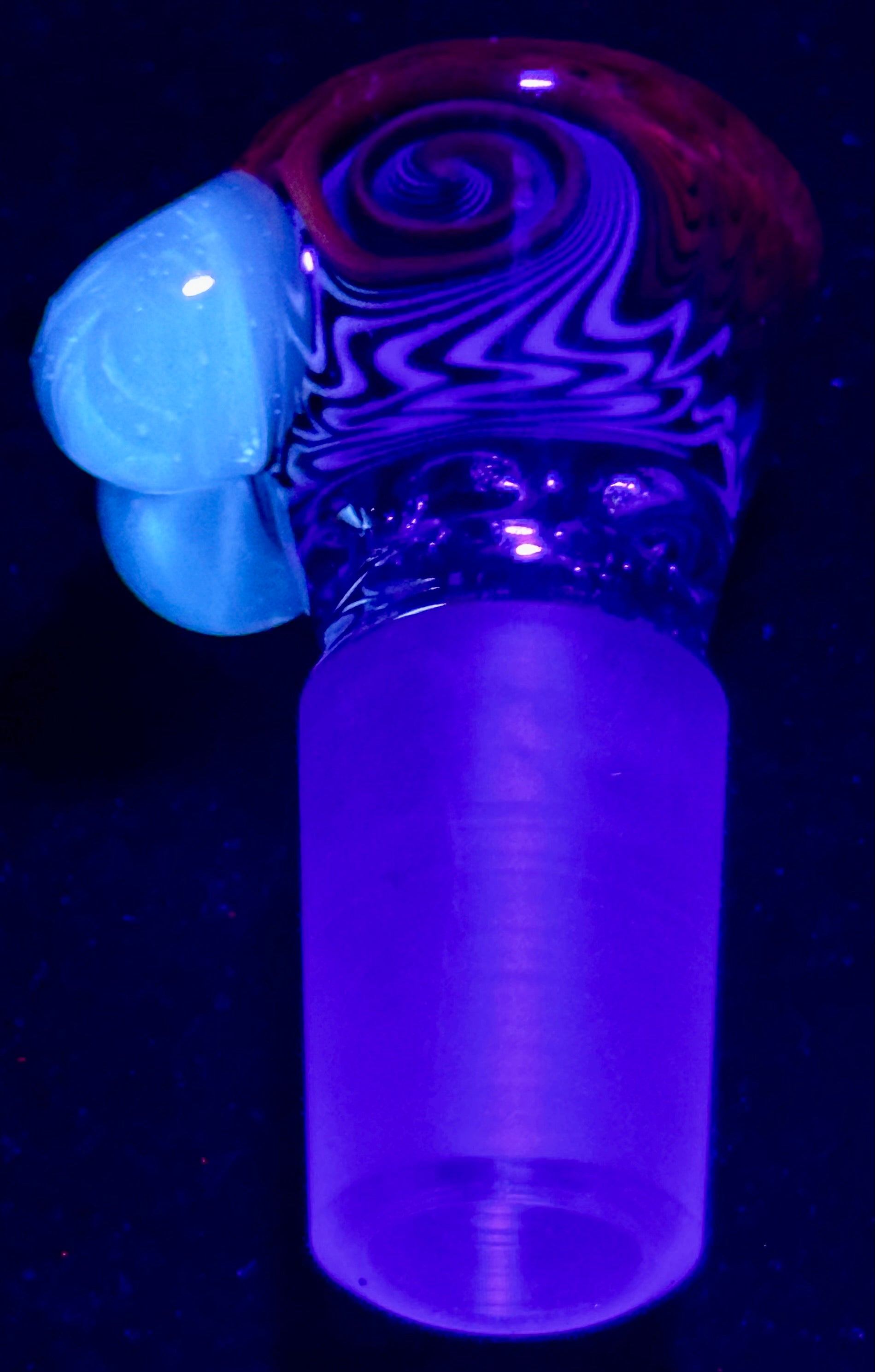 Titz Glass 18mm UV Linework Multi-Hole Slide