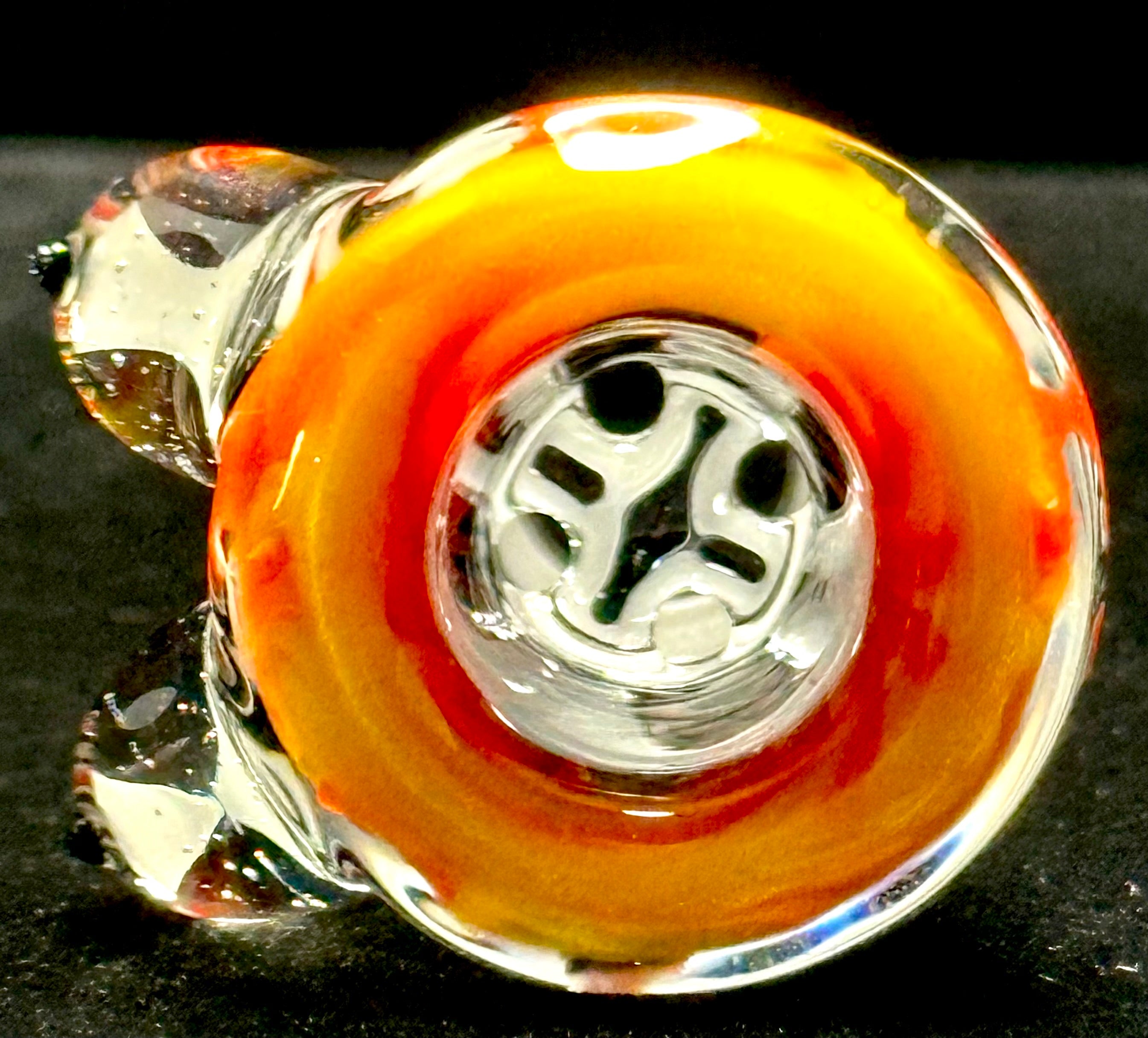 Titz Glass 18mm UV Linework Multi-Hole Slide
