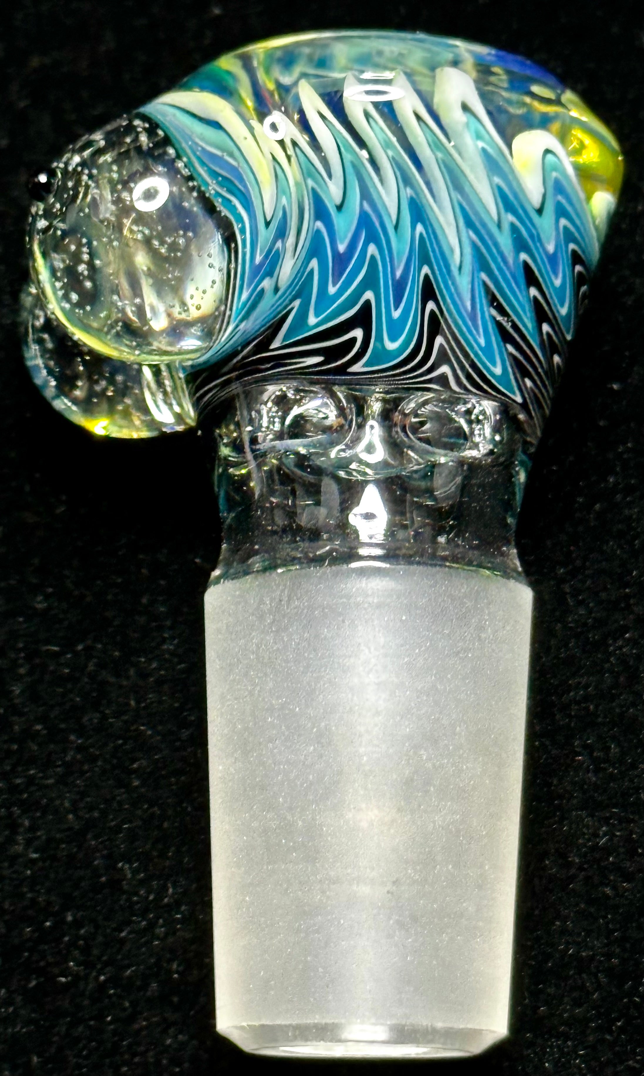 Titz Glass 18mm UV Wigwag Multi-Hole Slide