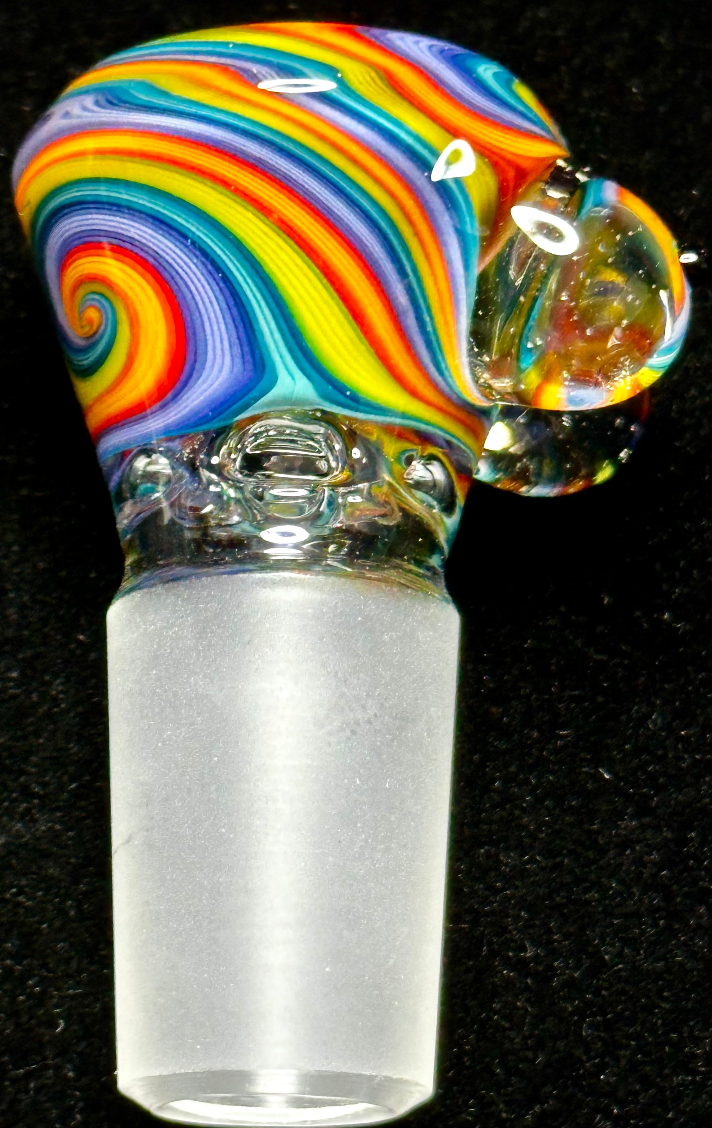 Titz Glass 18mm UV Linework Multi-Hole Slide
