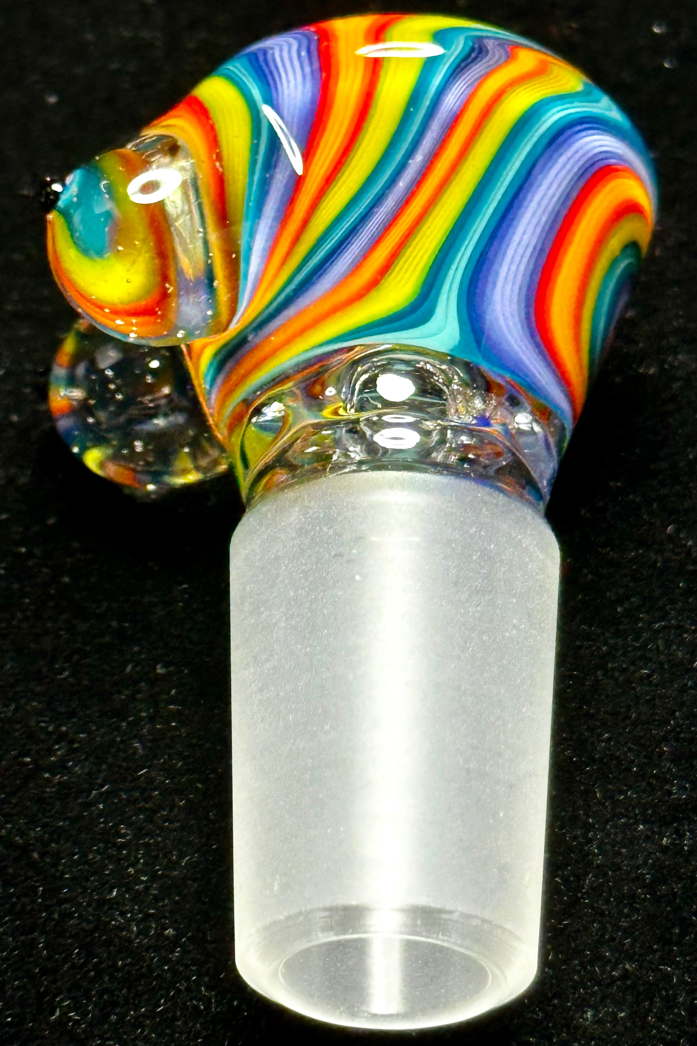 Titz Glass 18mm UV Linework Multi-Hole Slide