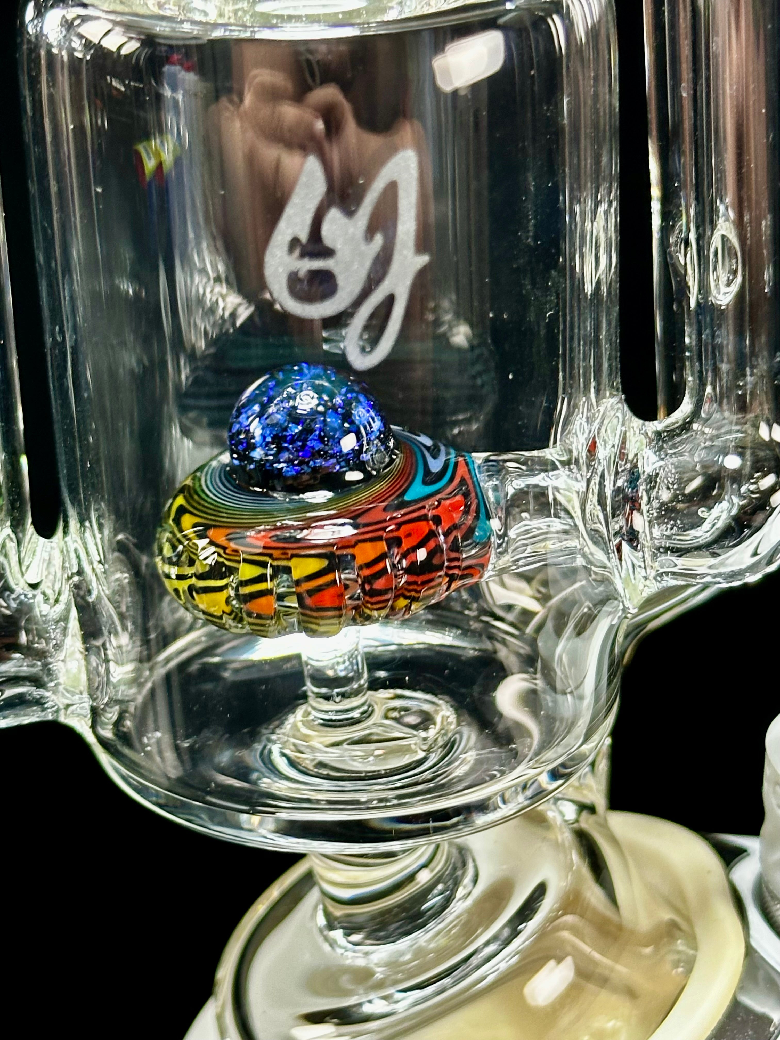 OJ Flame Puffco Peak Wigwag Recycler Top