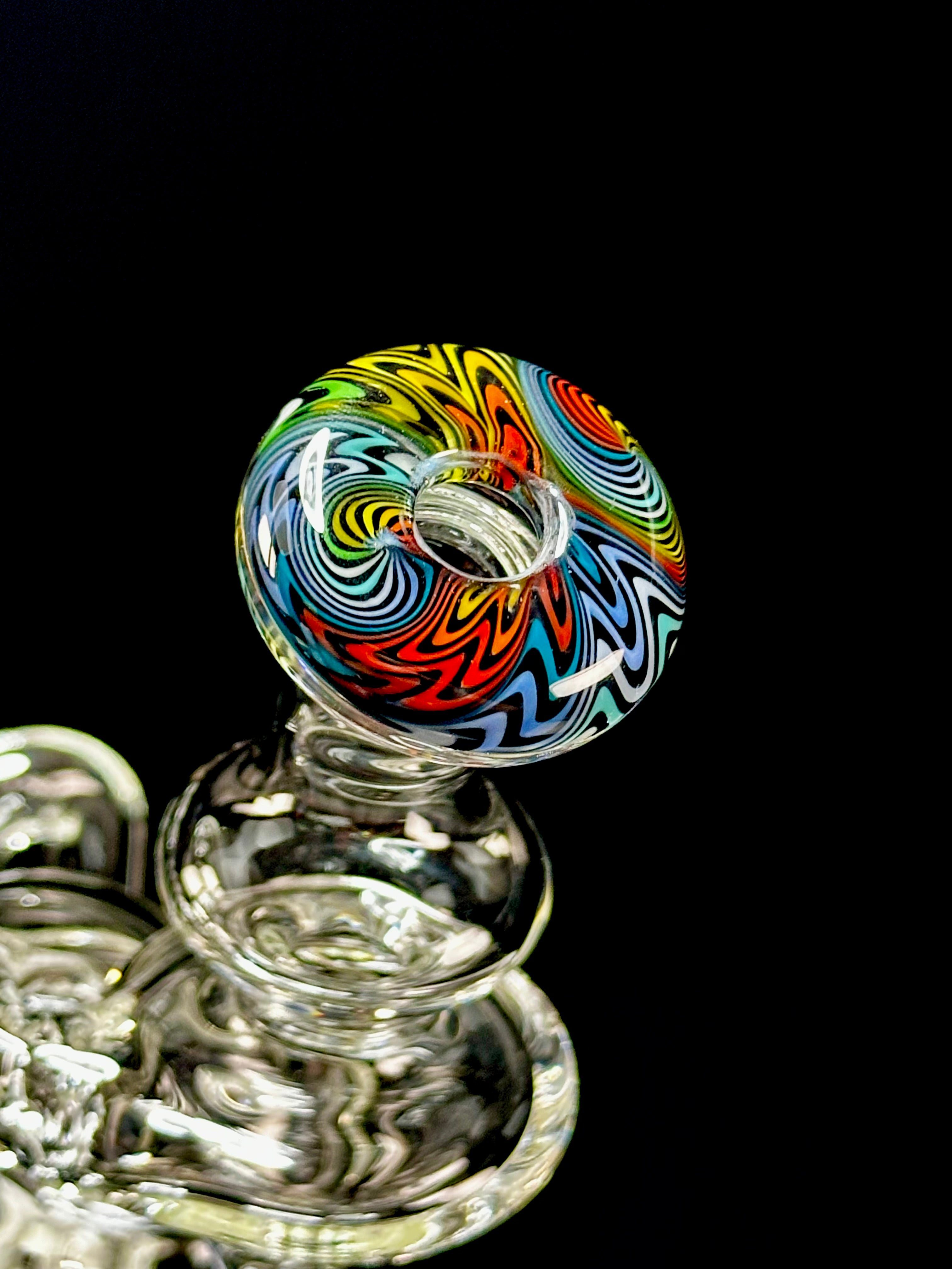 OJ Flame Puffco Peak Wigwag Recycler Top