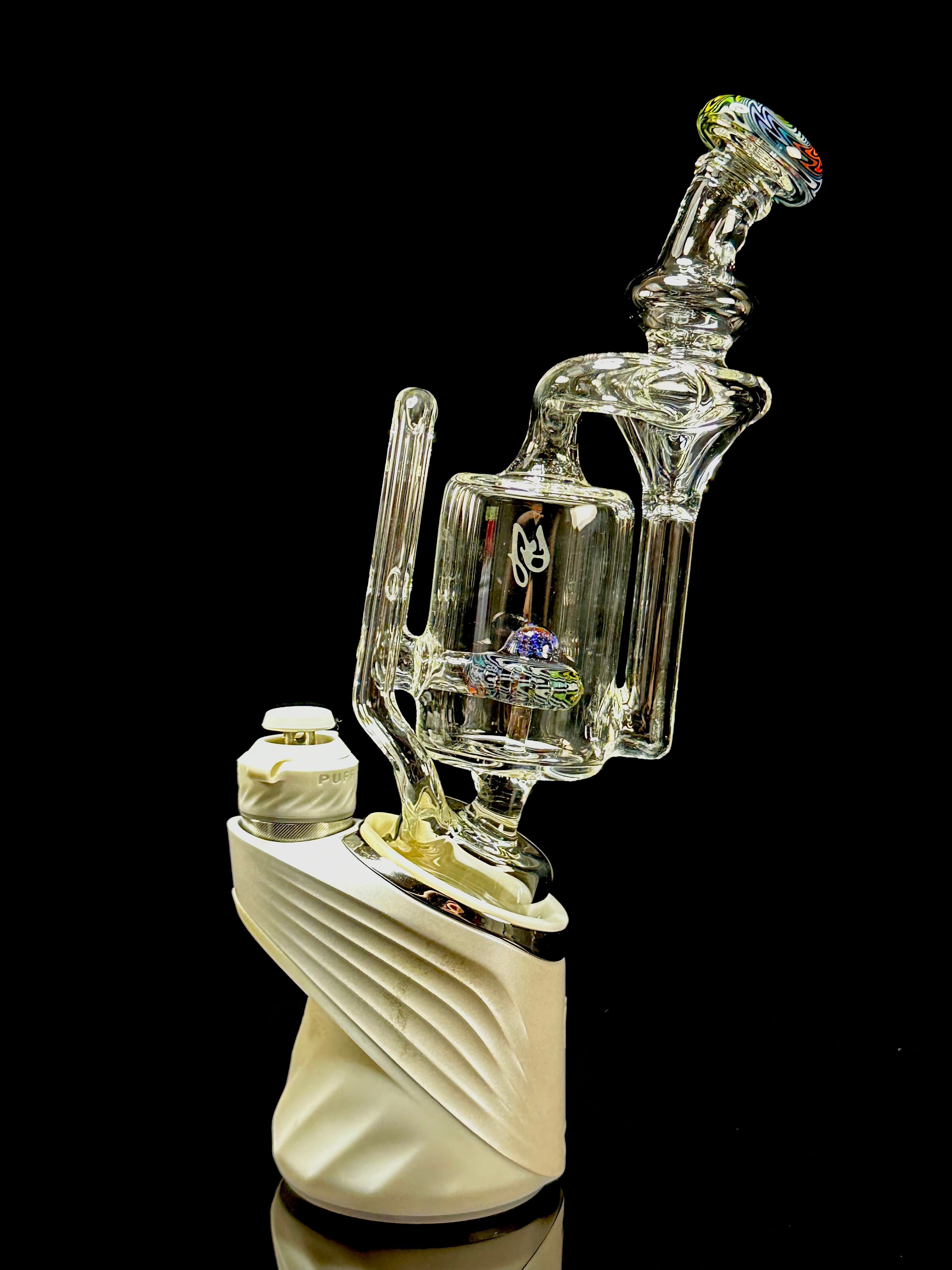 OJ Flame Puffco Peak Wigwag Recycler Top